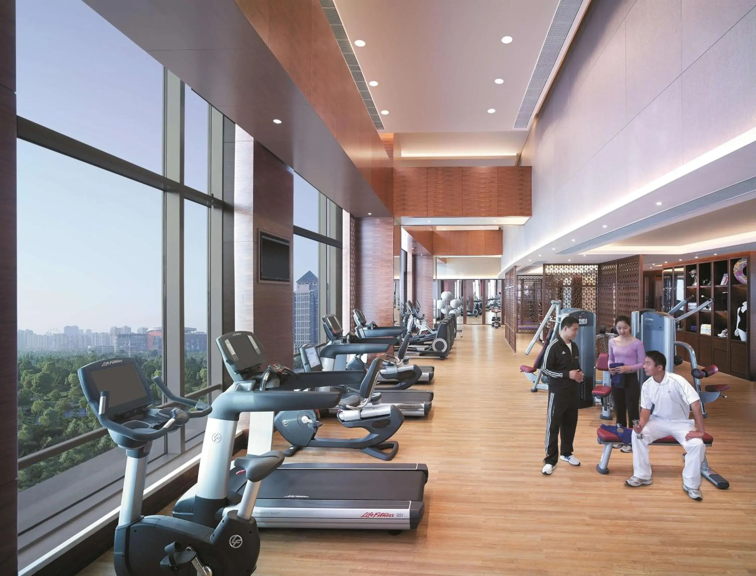 Fitness centre/facilities in Shangri-La Yangzhou Fitness centre/facilities in Shangri-La Yangzhou
