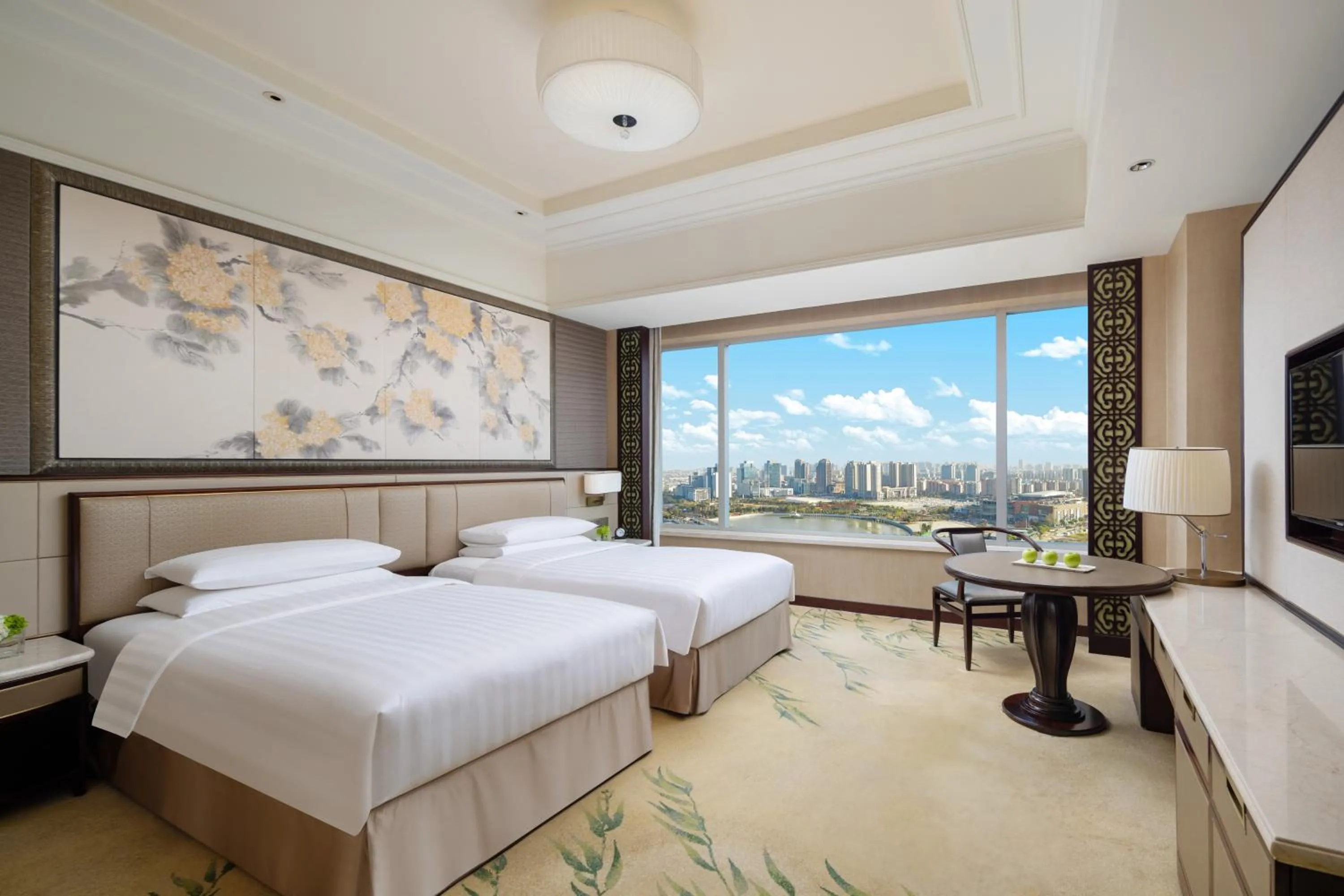 Property building, Bed in Shangri-La Yangzhou