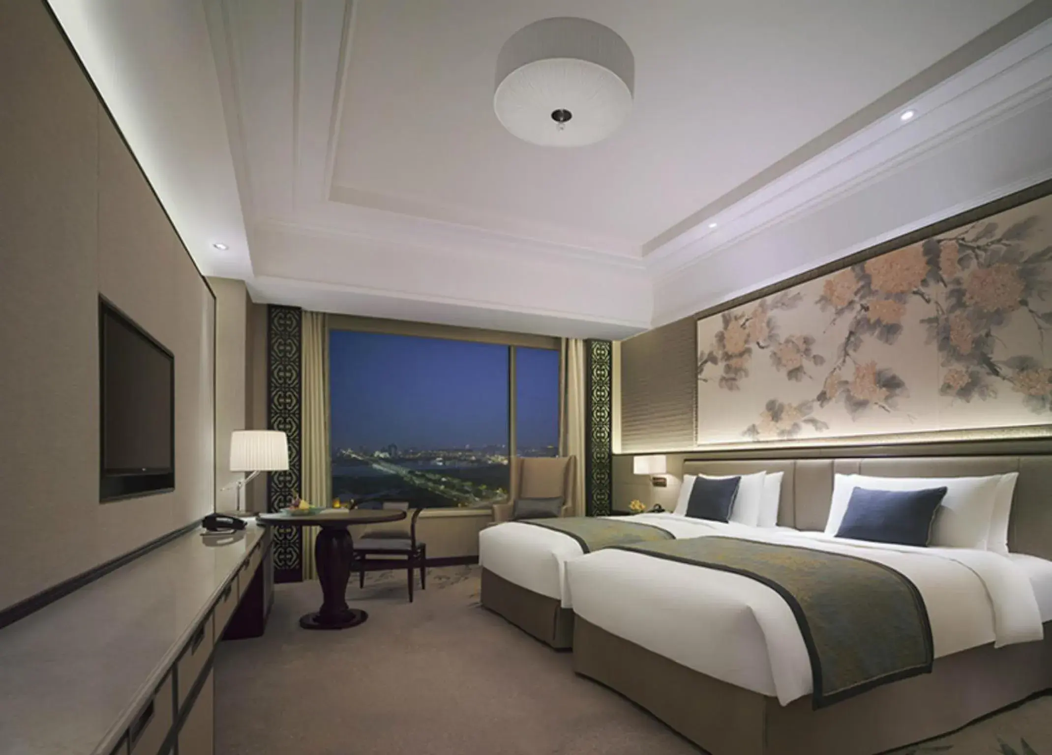 Horizon Club Twin Room in Shangri-La Yangzhou Horizon Club Twin Room in Shangri-La Yangzhou