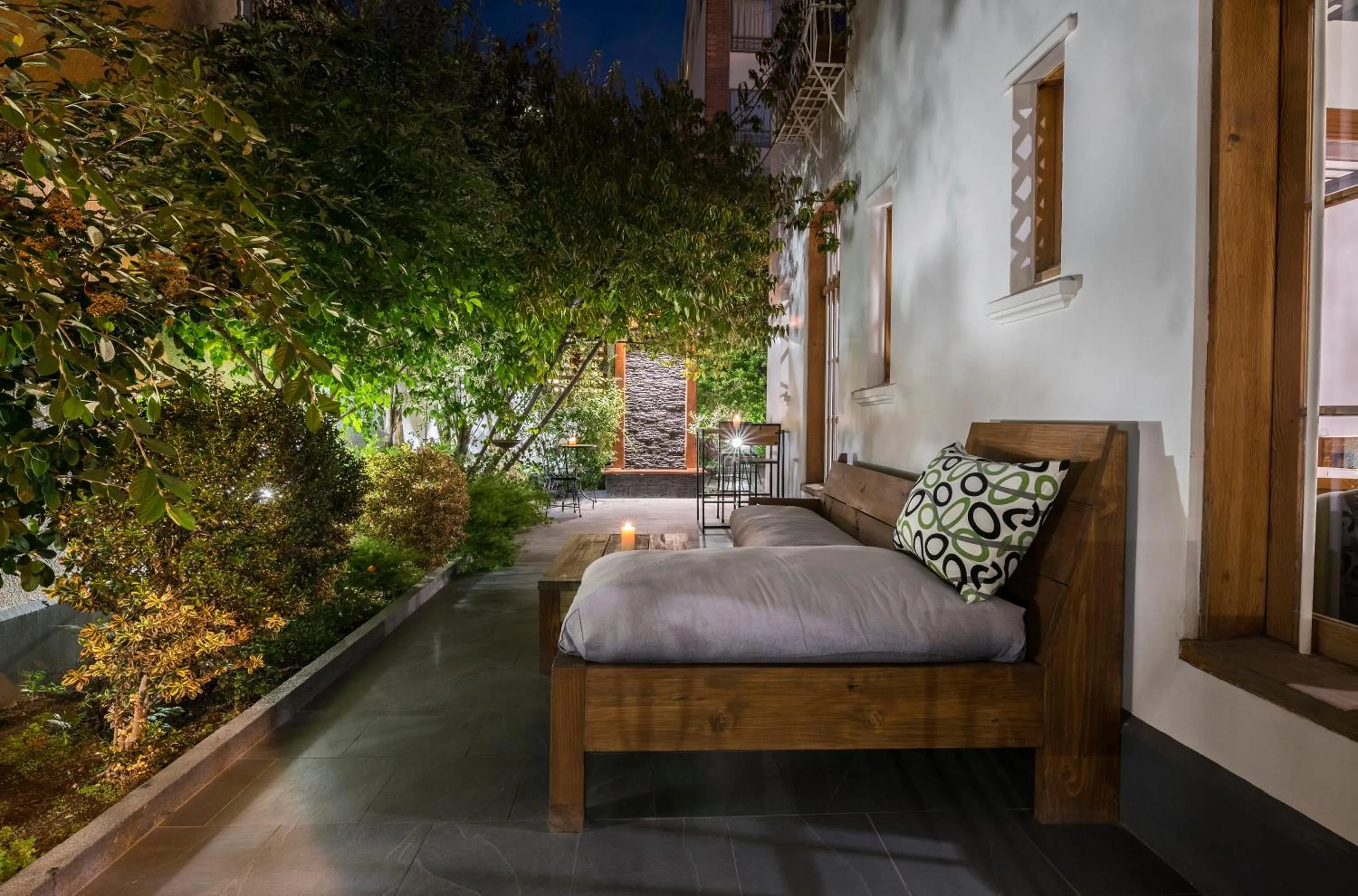 Patio, Bed in Esencia Hotel Boutique