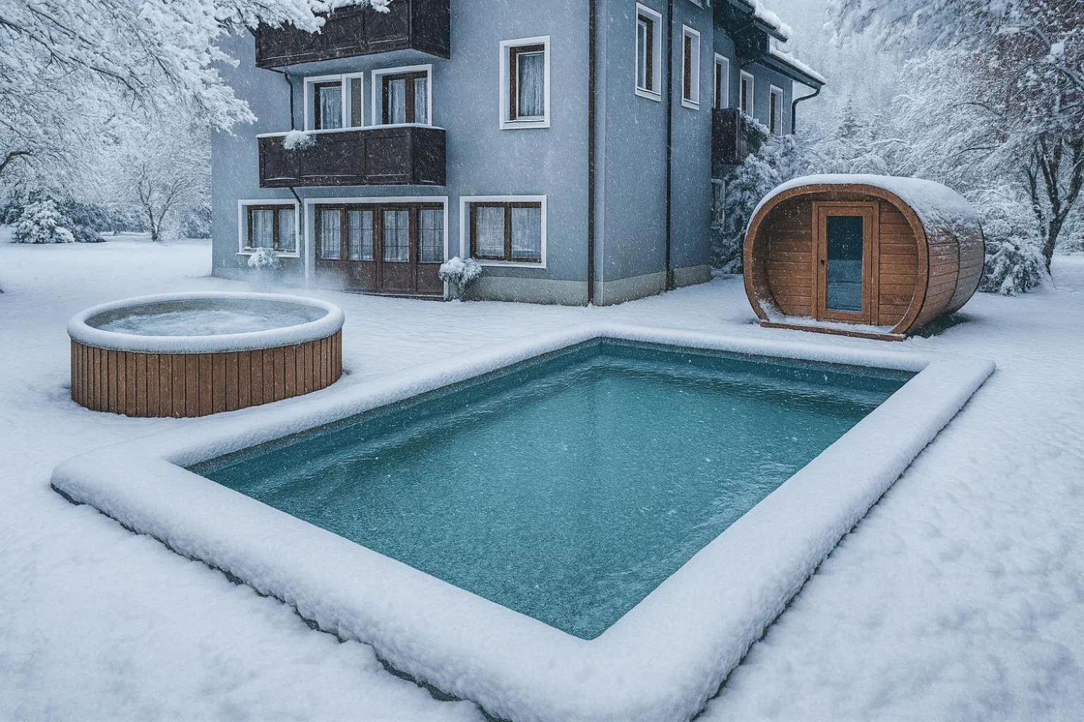 Open Air Bath in Aria Life Hotel Pinzolo
