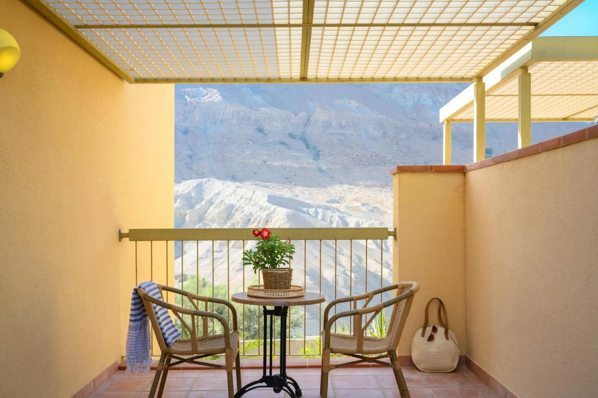 Natural landscape in Ein Gedi Kibbutz Hotel