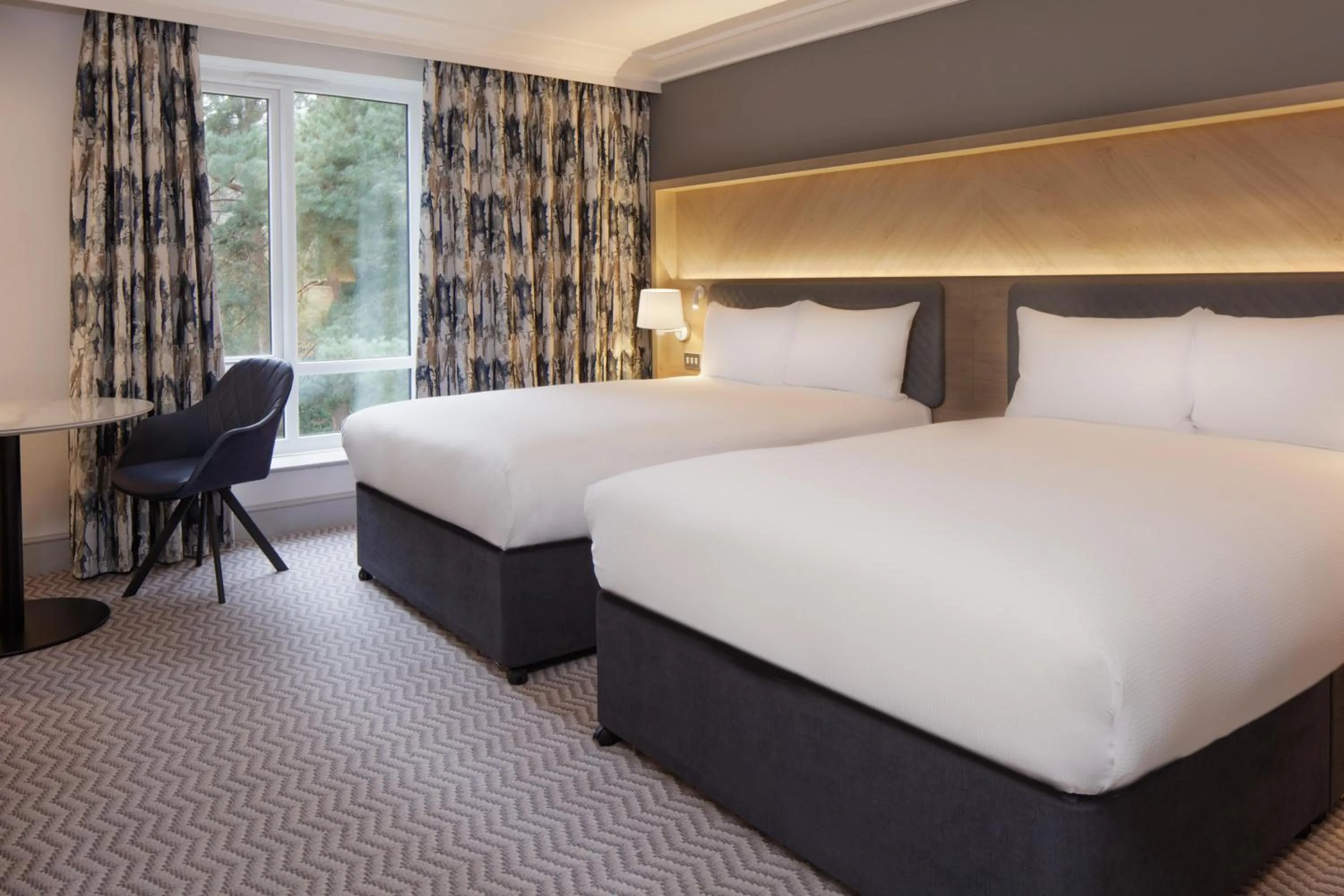 Bed in Hilton Northampton Hotel