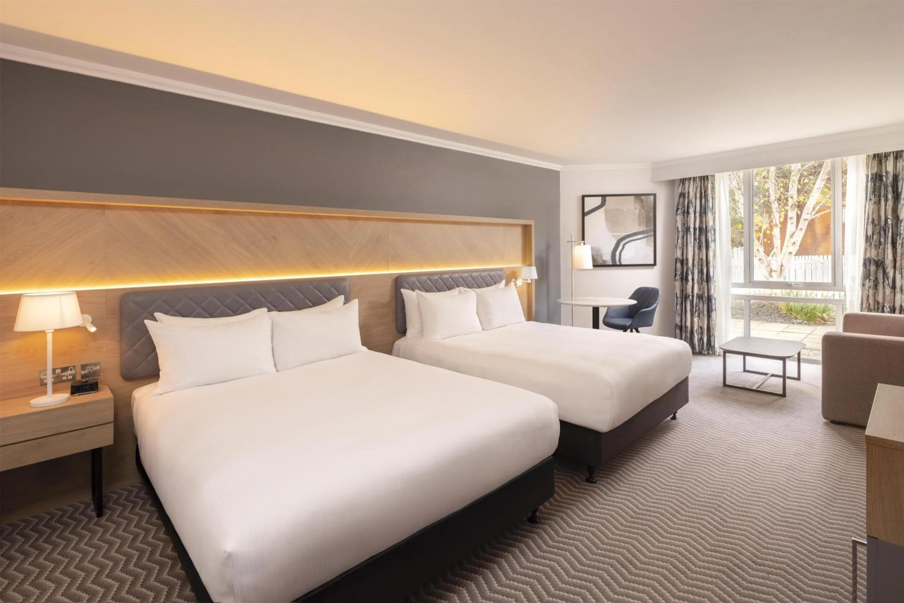 Bed in Hilton Northampton Hotel