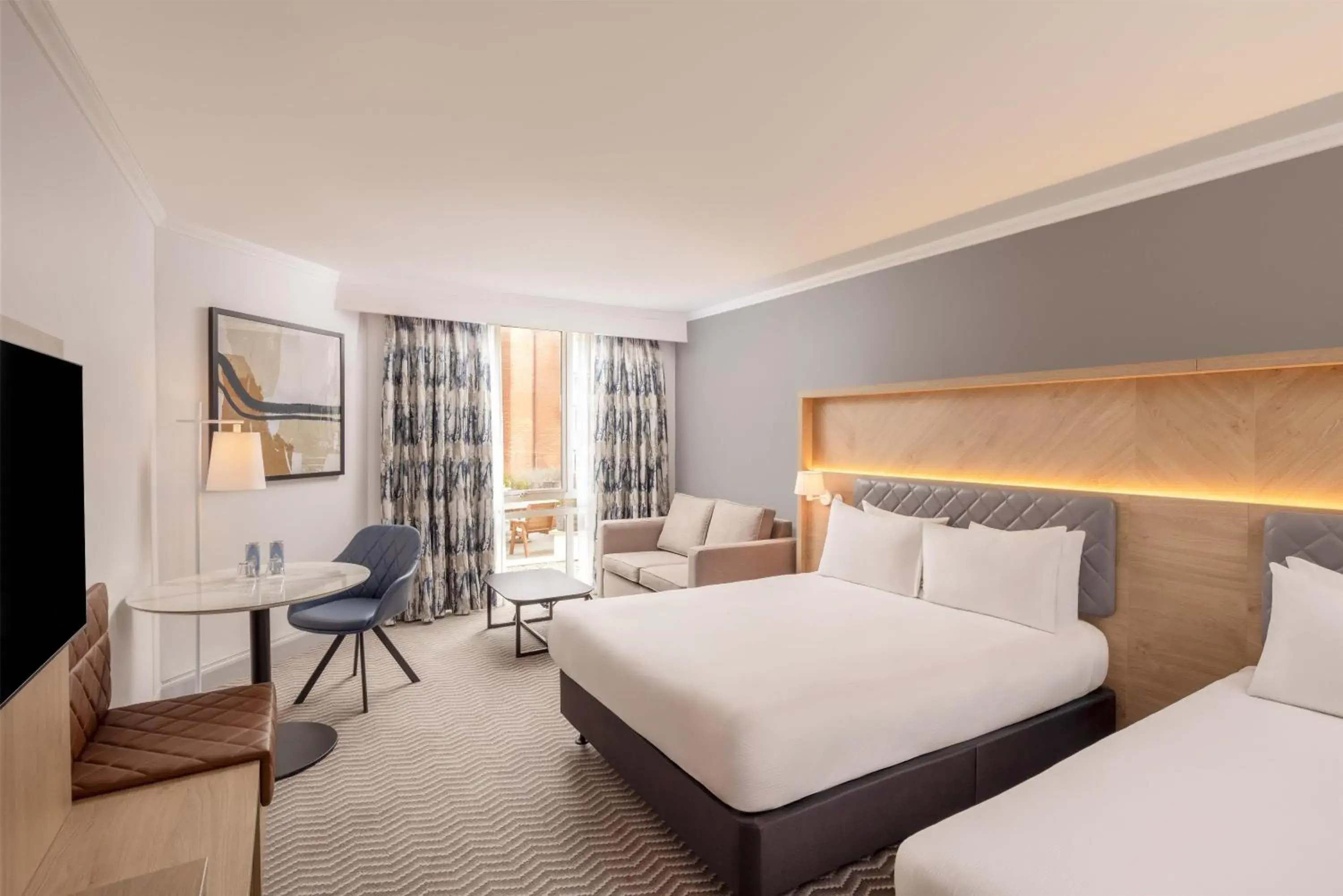 Bed in Hilton Northampton Hotel Bed in Hilton Northampton Hotel