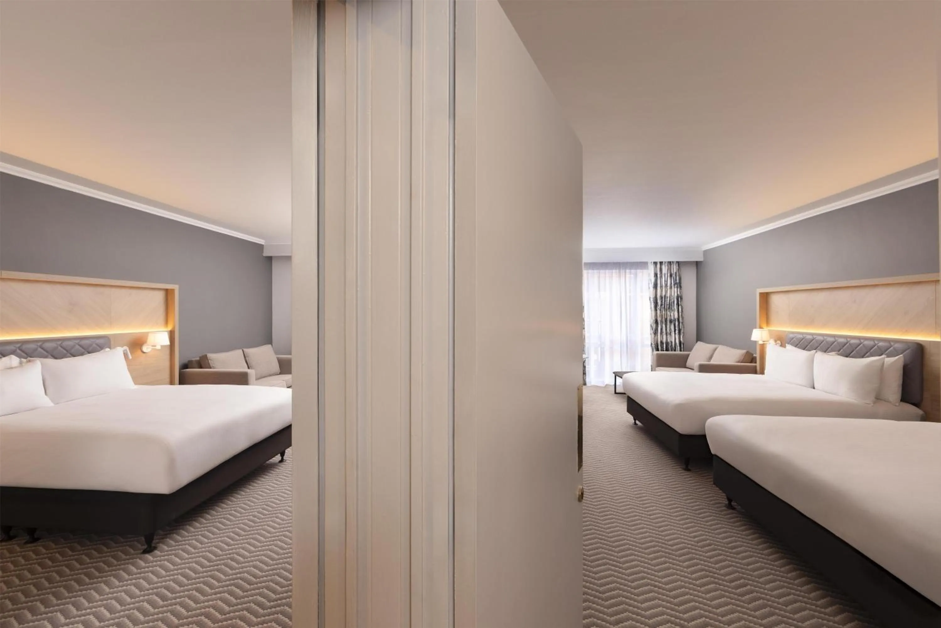 Bed in Hilton Northampton Hotel