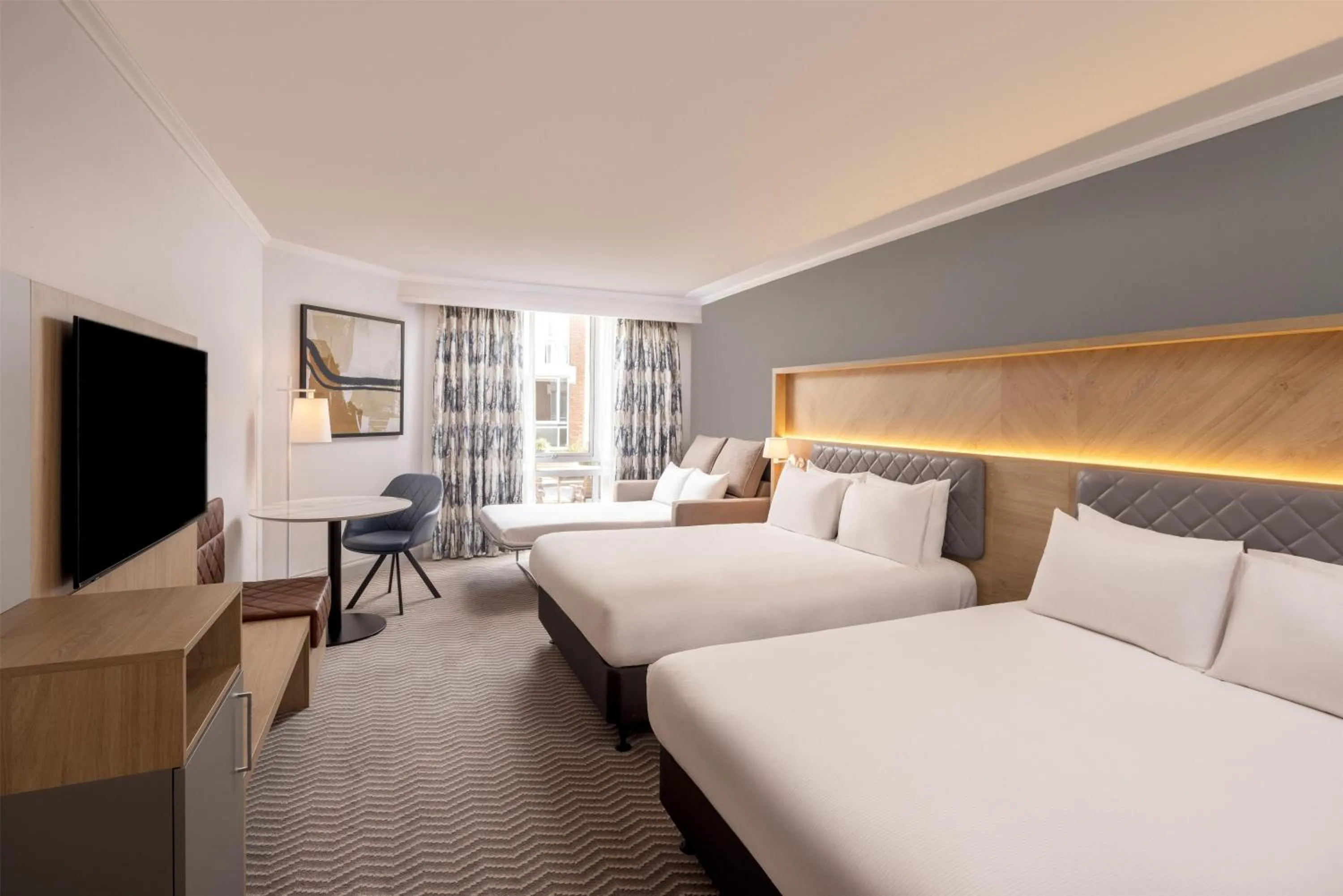 Bed in Hilton Northampton Hotel