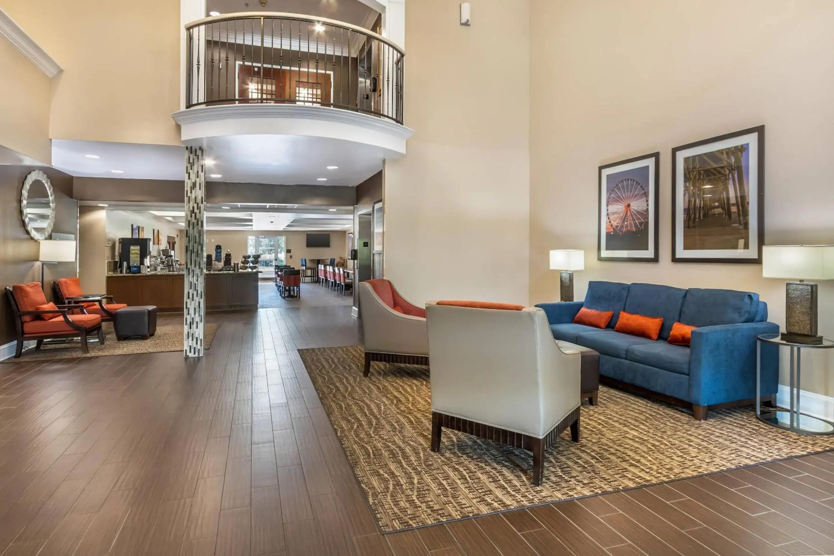 Lobby or reception in Comfort Suites Myrtle Beach Central Lobby or reception in Comfort Suites Myrtle Beach Central