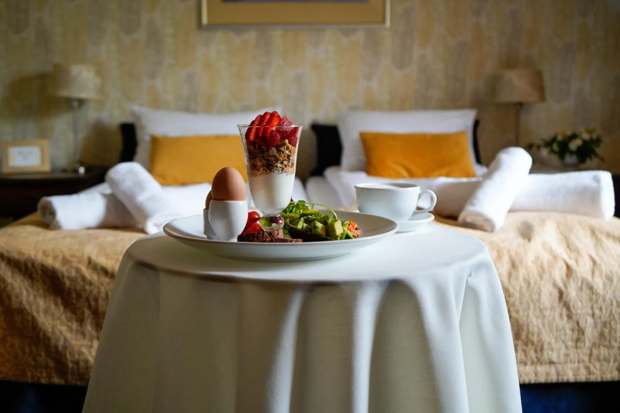 Garden view, Bed in American House Baletowa