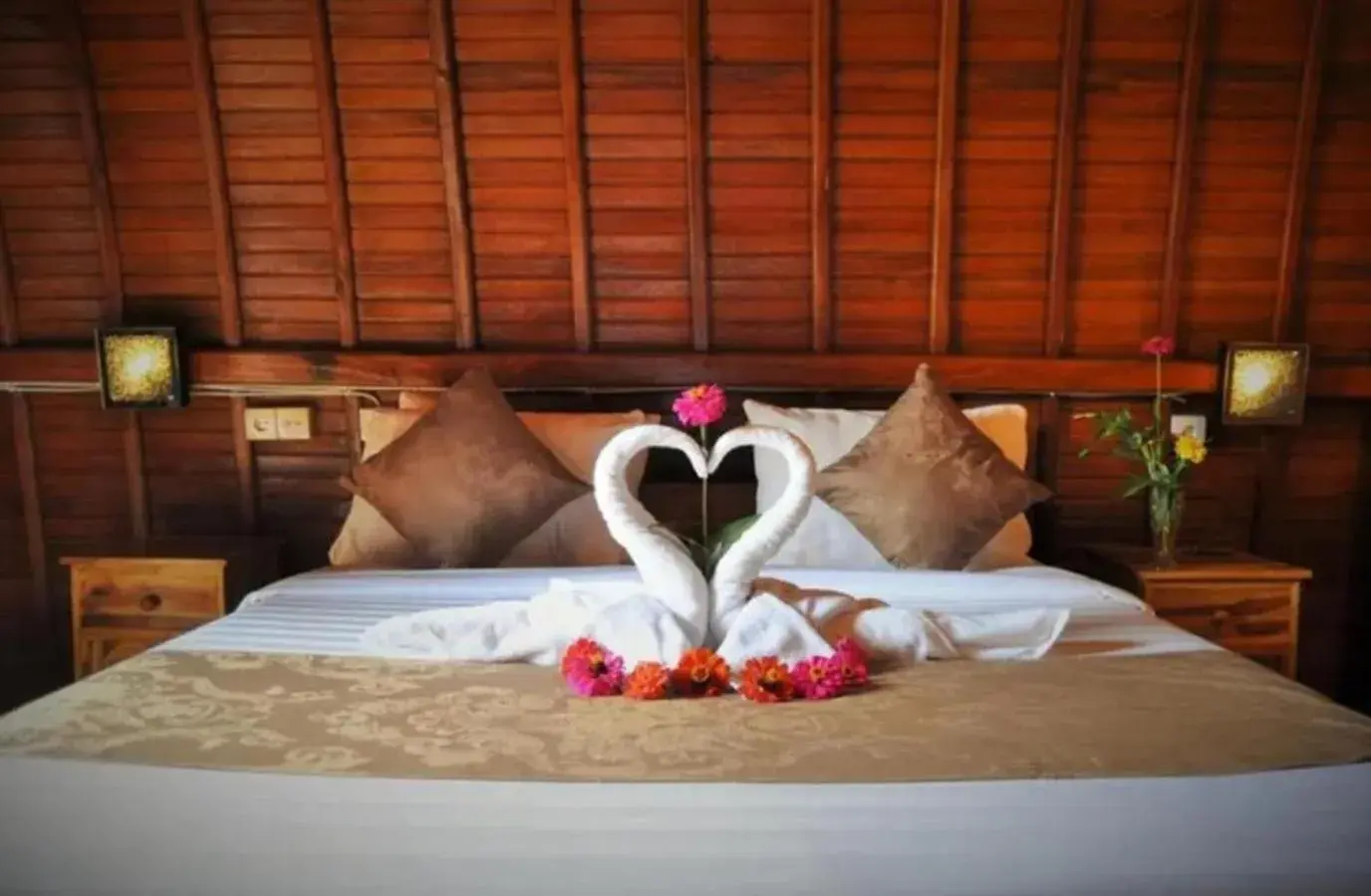 Bed in The Peace Arta Bungalow Bed in The Peace Arta Bungalow