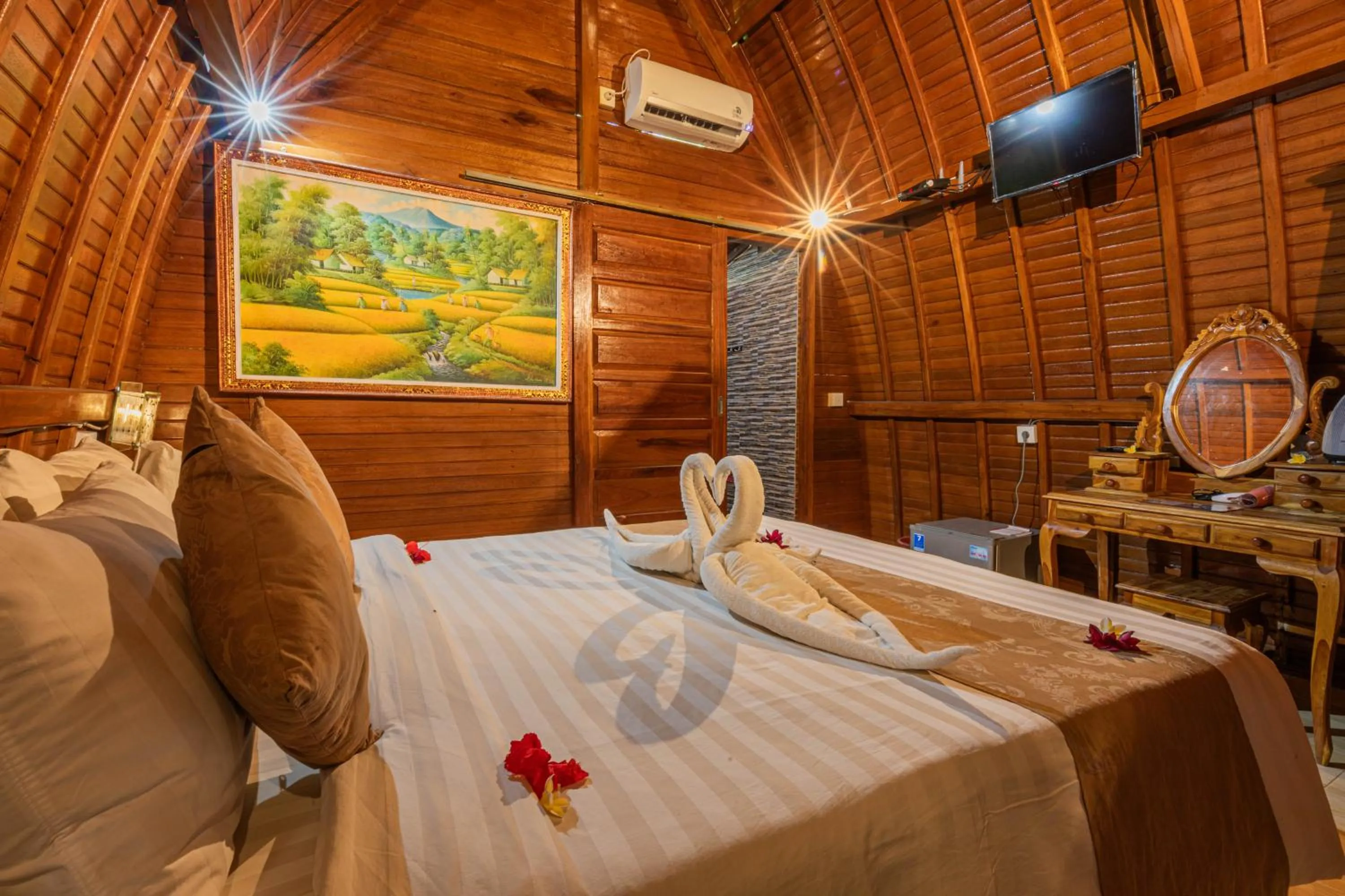 Bedroom in The Peace Arta Bungalow