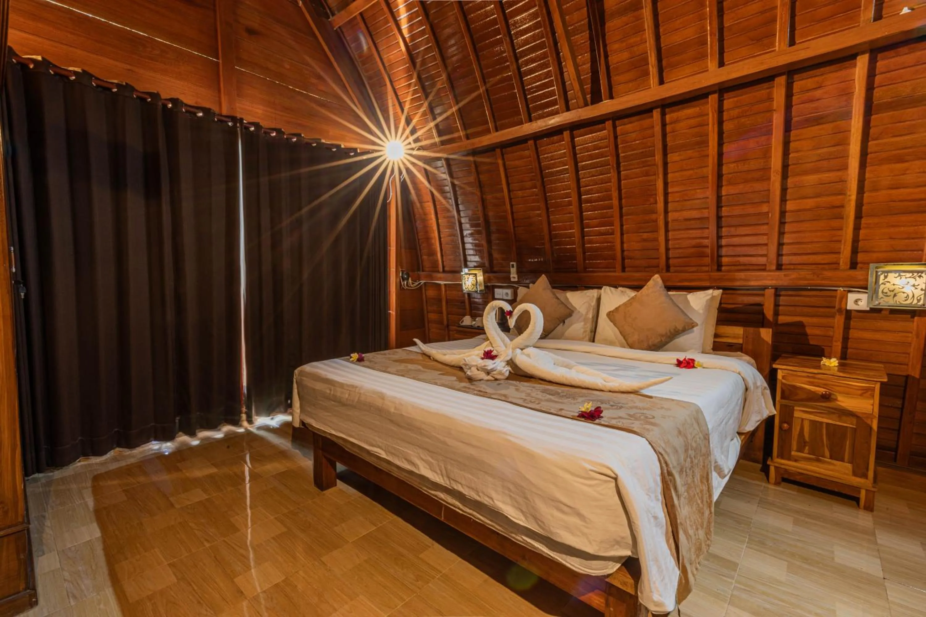 Bedroom, Bed in The Peace Arta Bungalow