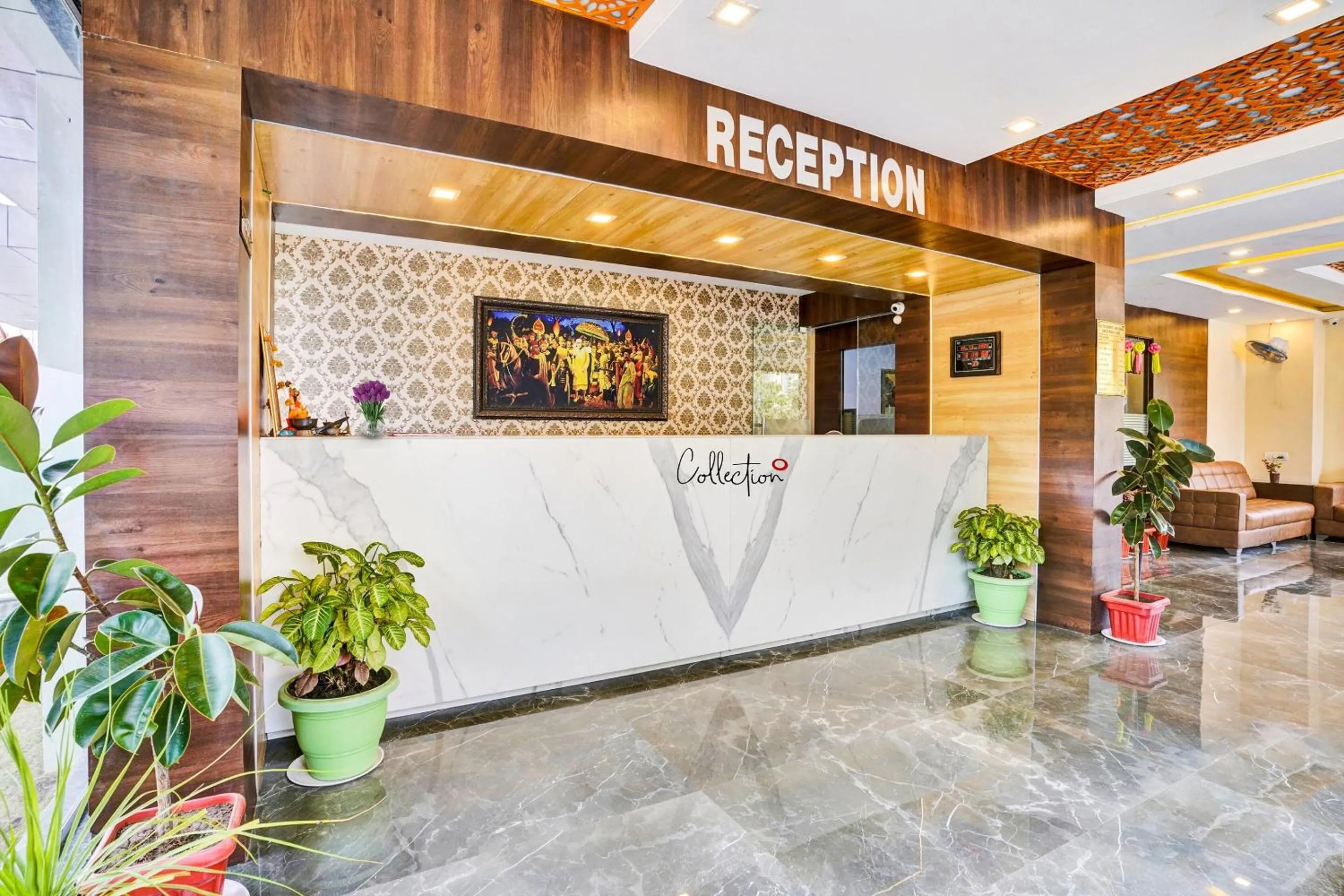 Lobby or reception in Sai Vidisha Palace