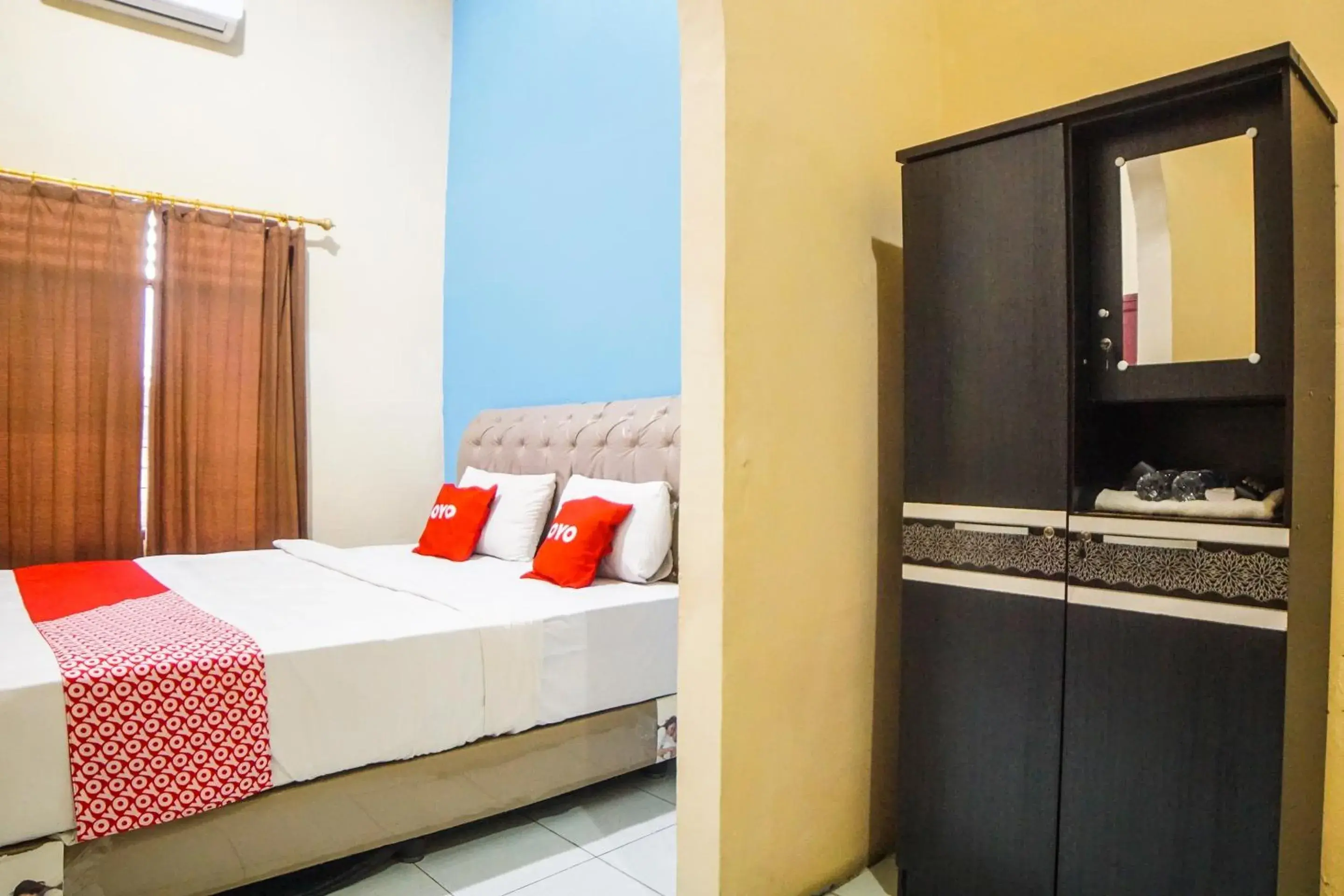 Bedroom, Bed in Hotel O Sky Residence Cengkeh Bedroom, Bed in Hotel O Sky Residence Cengkeh