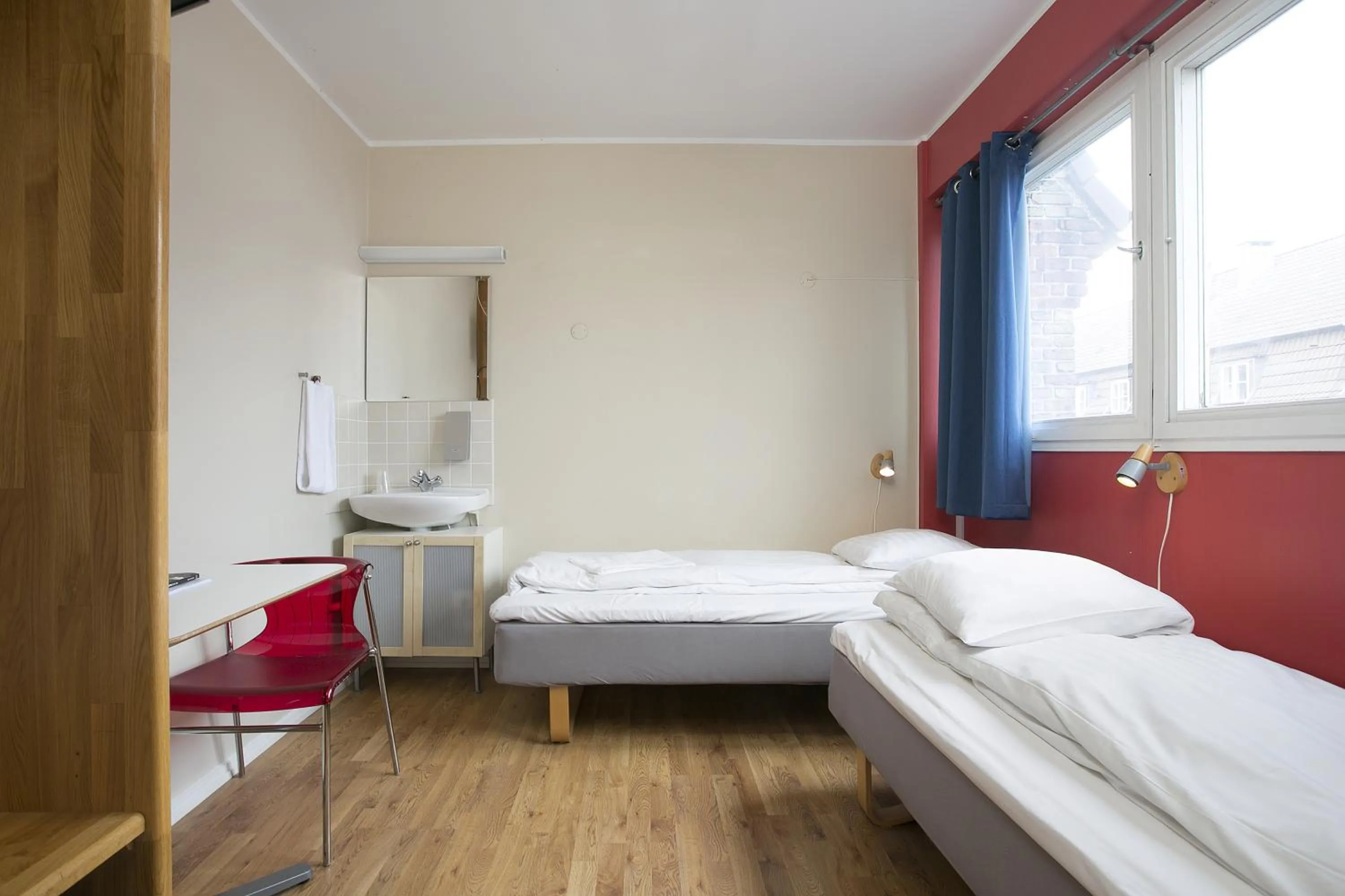 Bed in Hotel Copenhagen