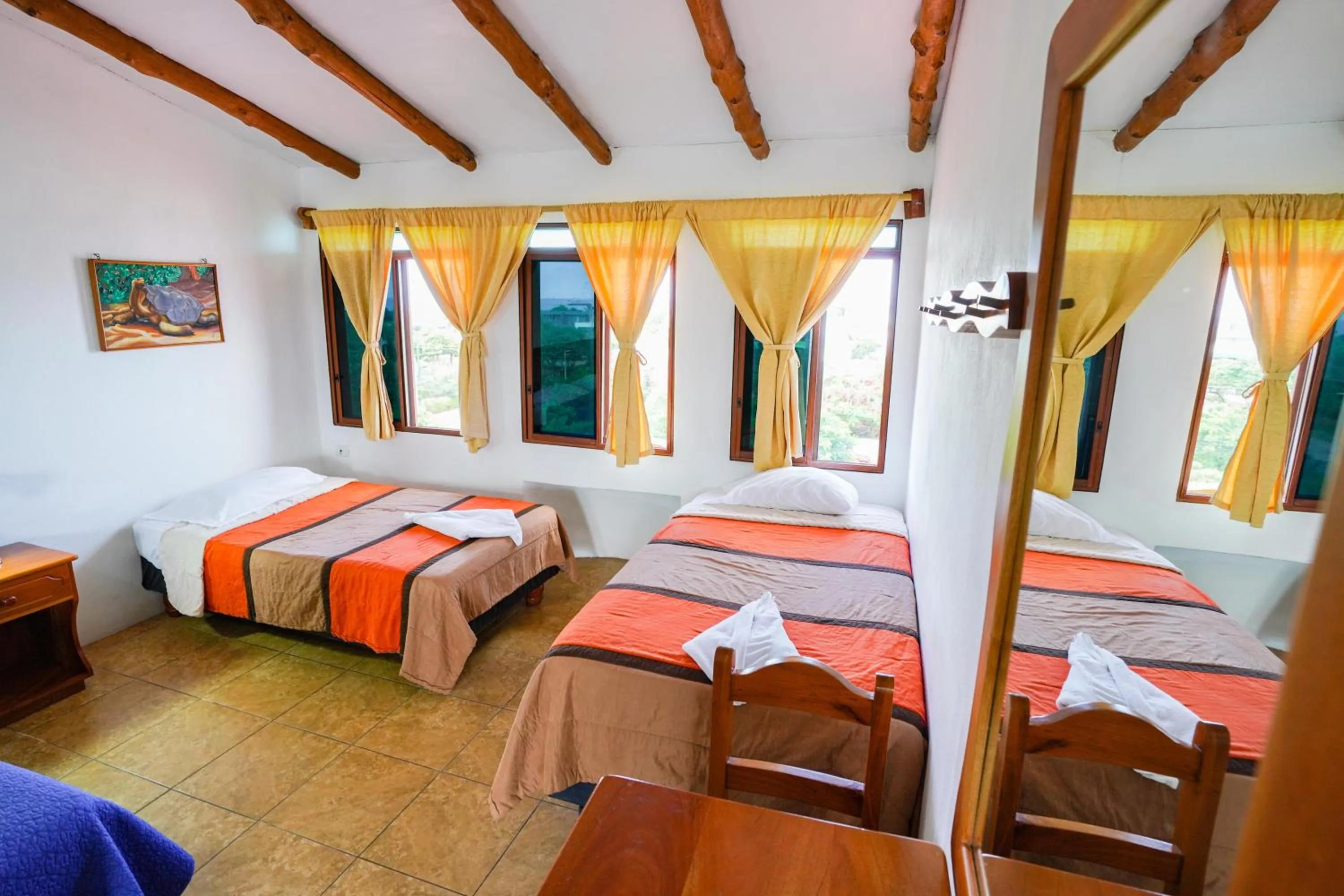 Bed in Galapagos Verde Azul