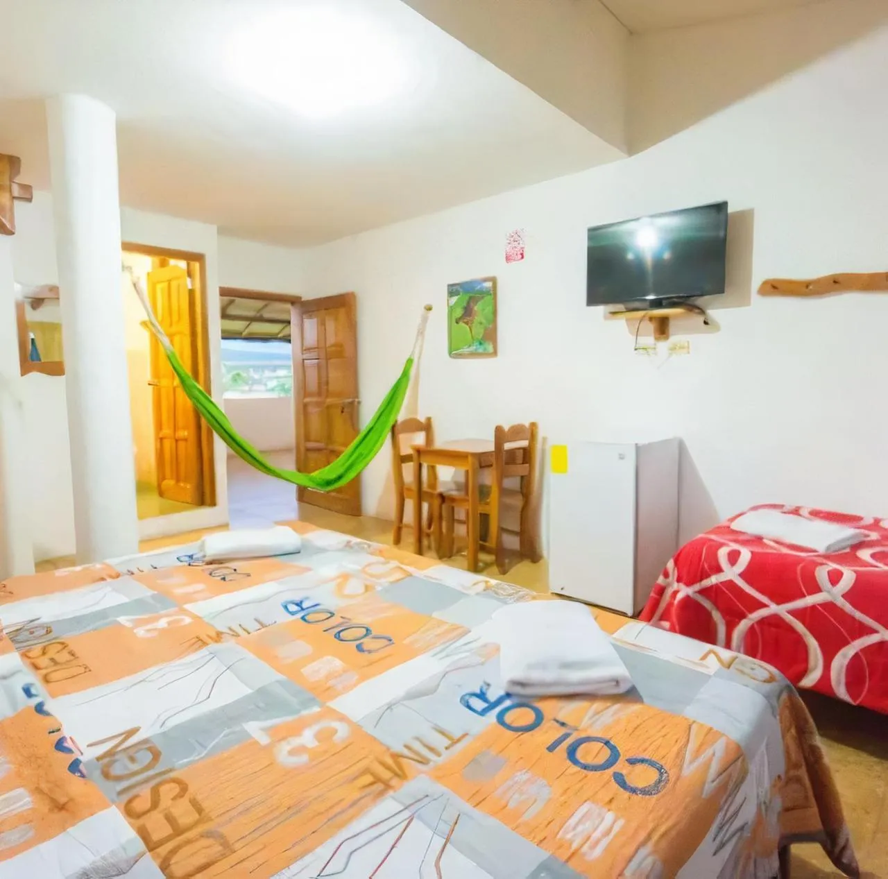 Bed in Galapagos Verde Azul