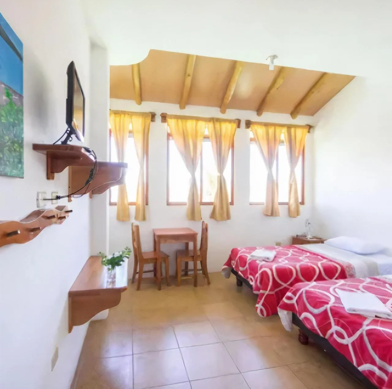 Bed in Galapagos Verde Azul