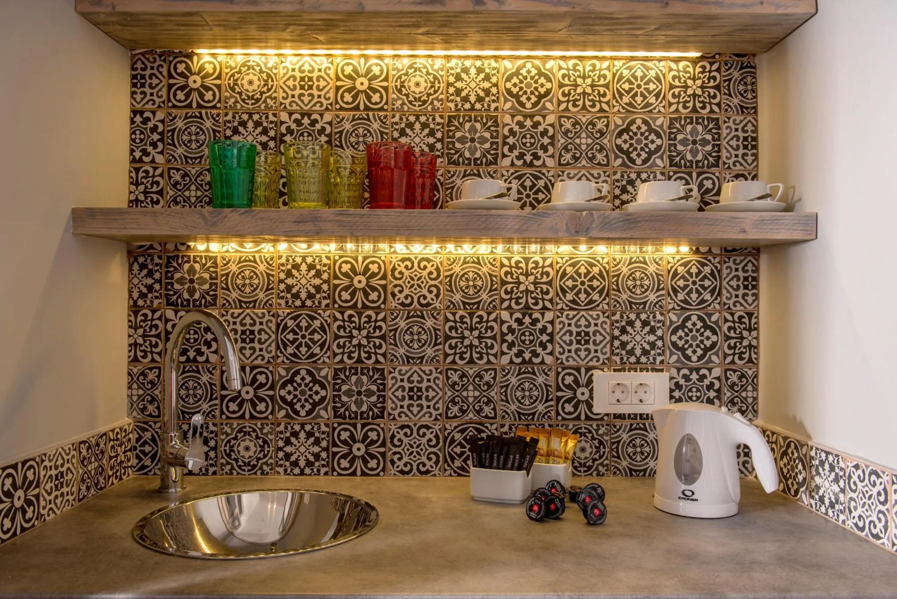 Kitchen or kitchenette in Caldera's Dolphin Suites