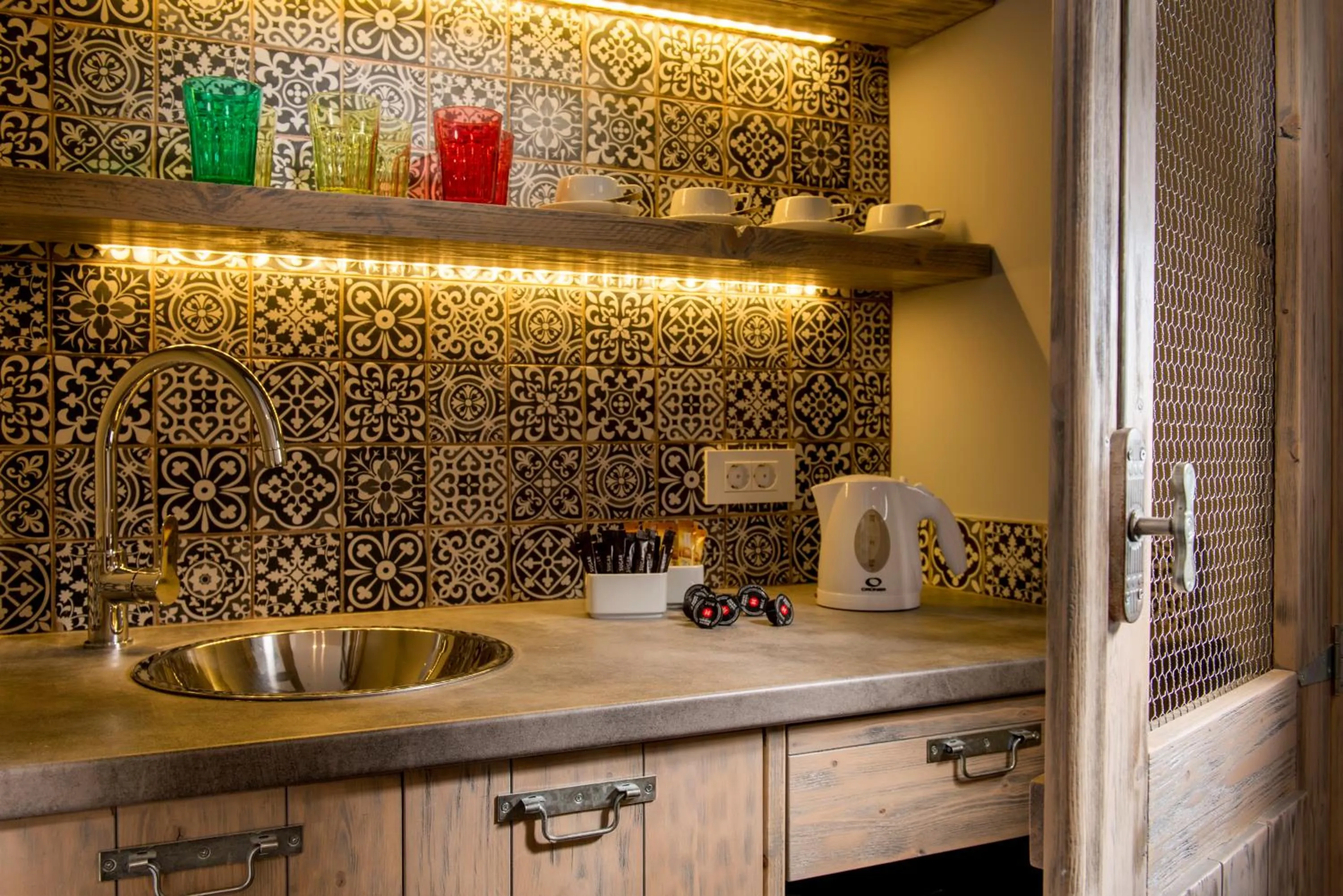 Kitchen or kitchenette in Caldera's Dolphin Suites