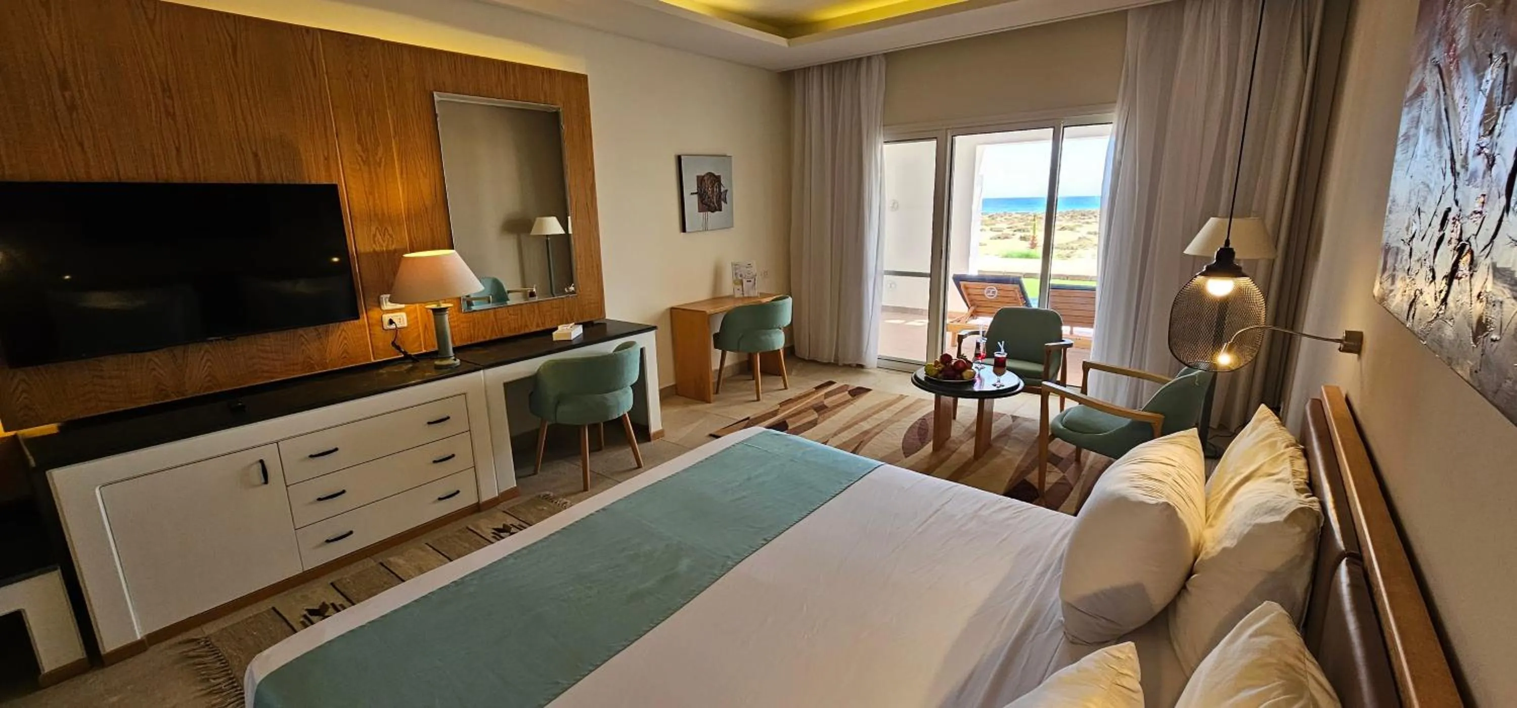 Bed in Lahami Bay Beach Resort