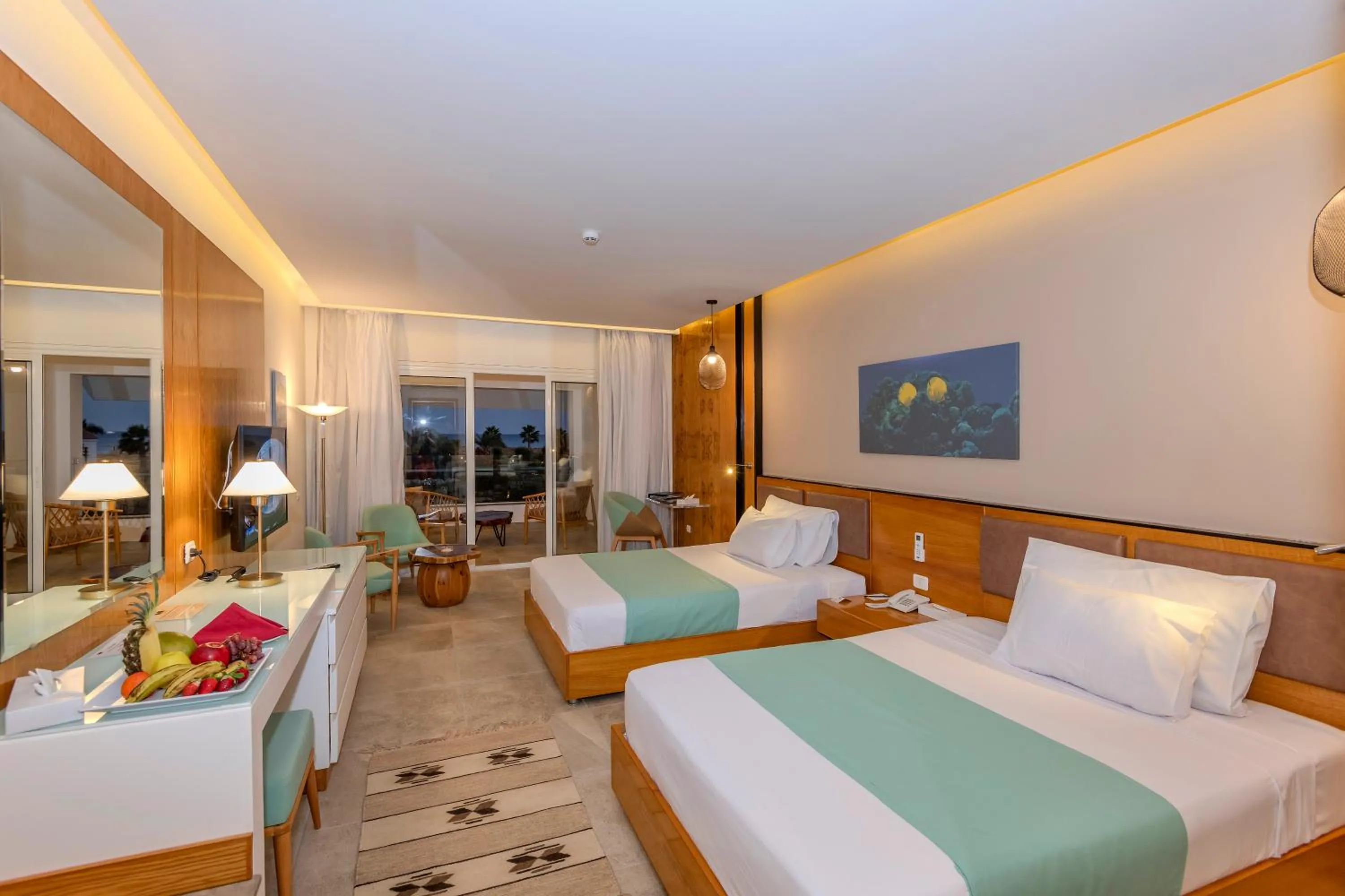 Bed in Lahami Bay Beach Resort