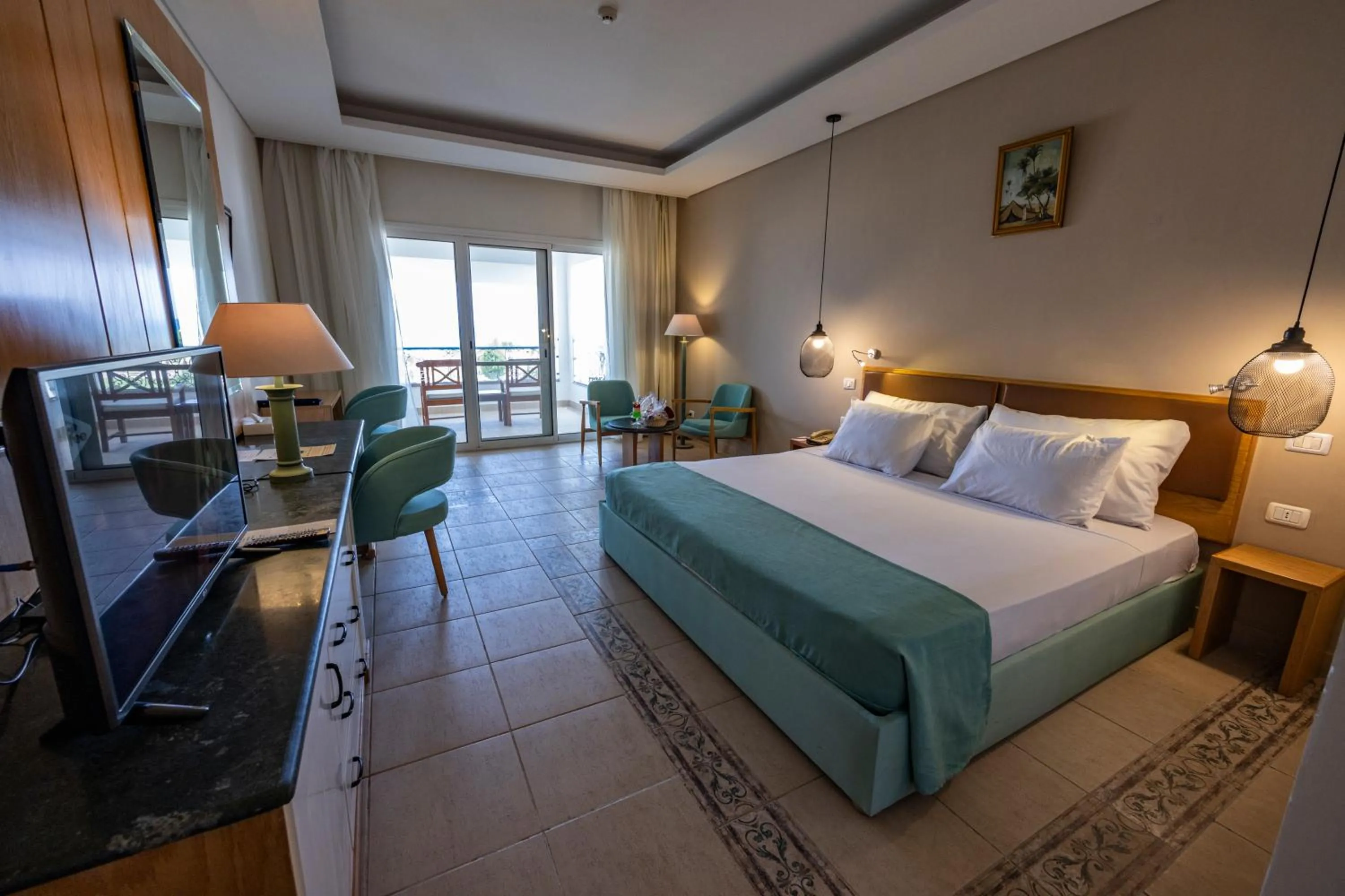 Bed in Lahami Bay Beach Resort