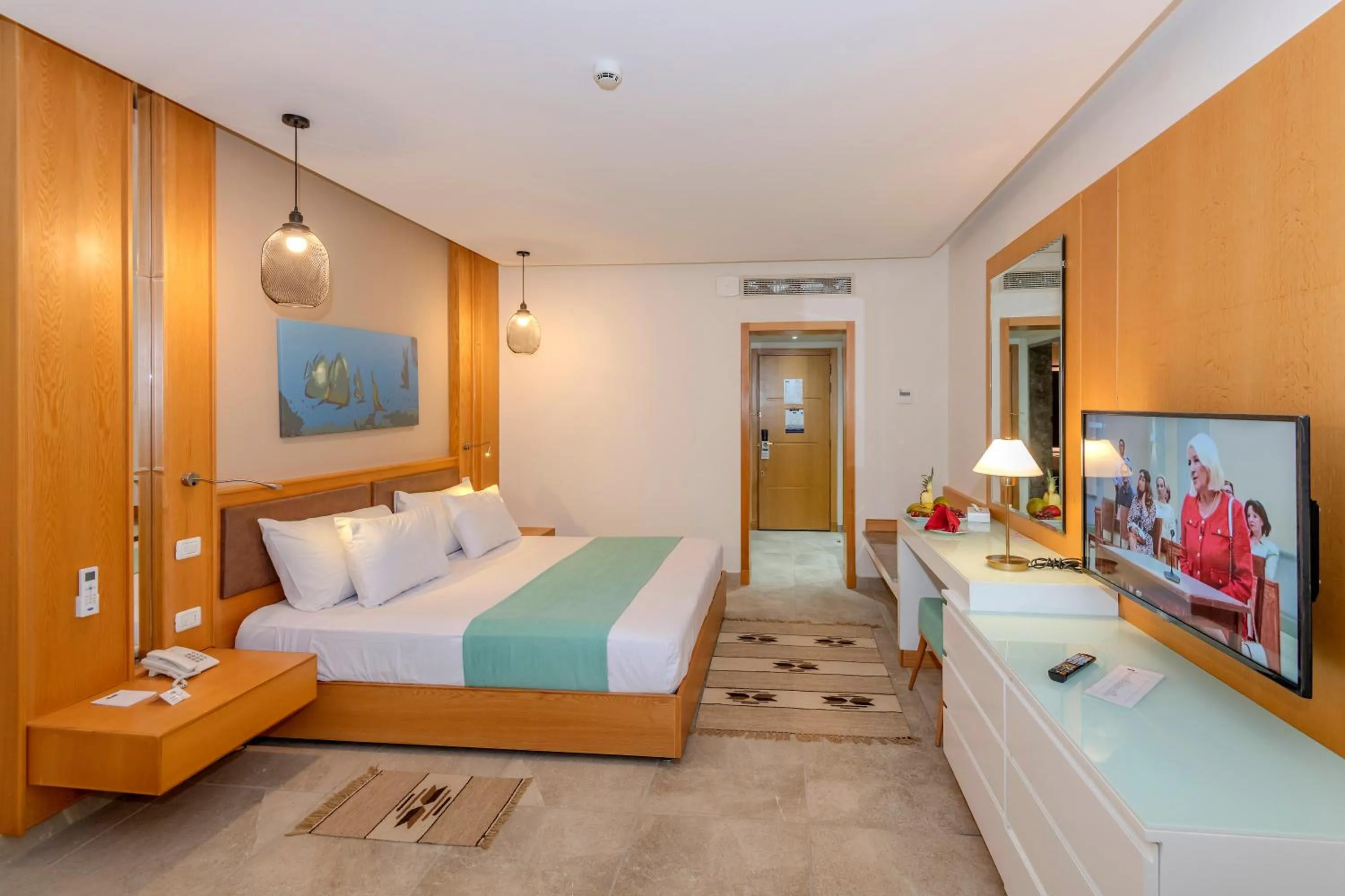 Bed in Lahami Bay Beach Resort