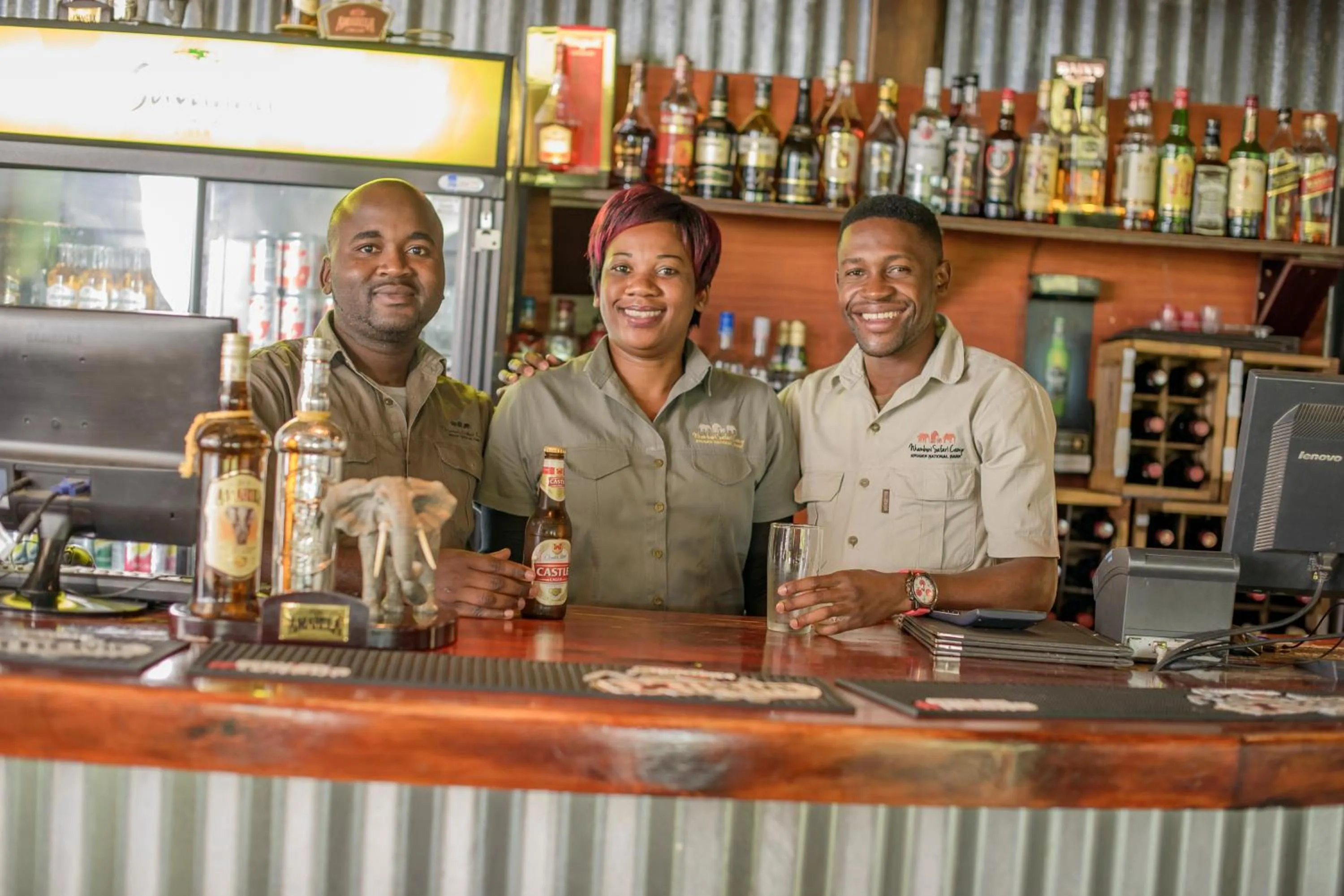 Lounge or bar in Nkambeni Safari Camp