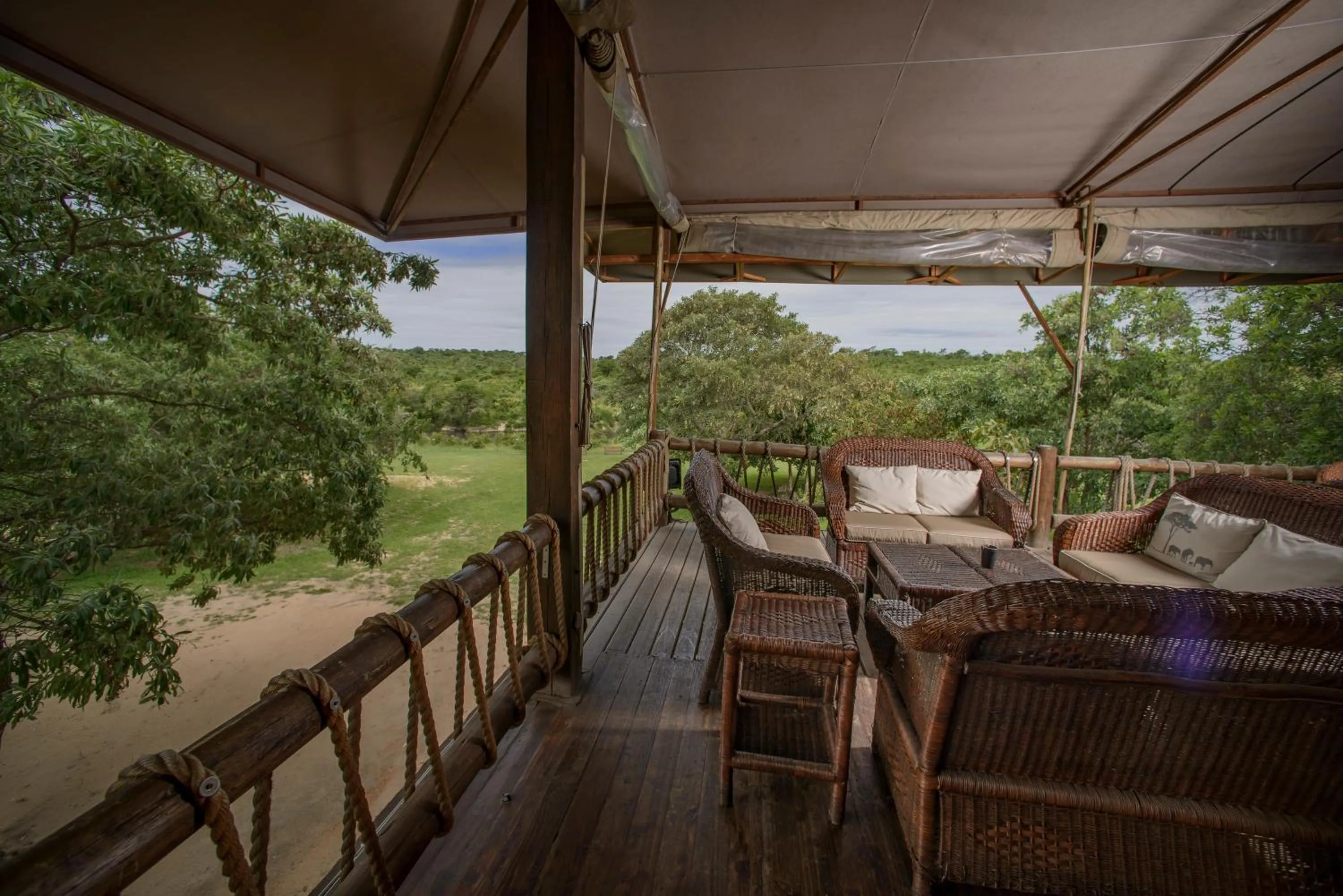 Patio in Nkambeni Safari Camp