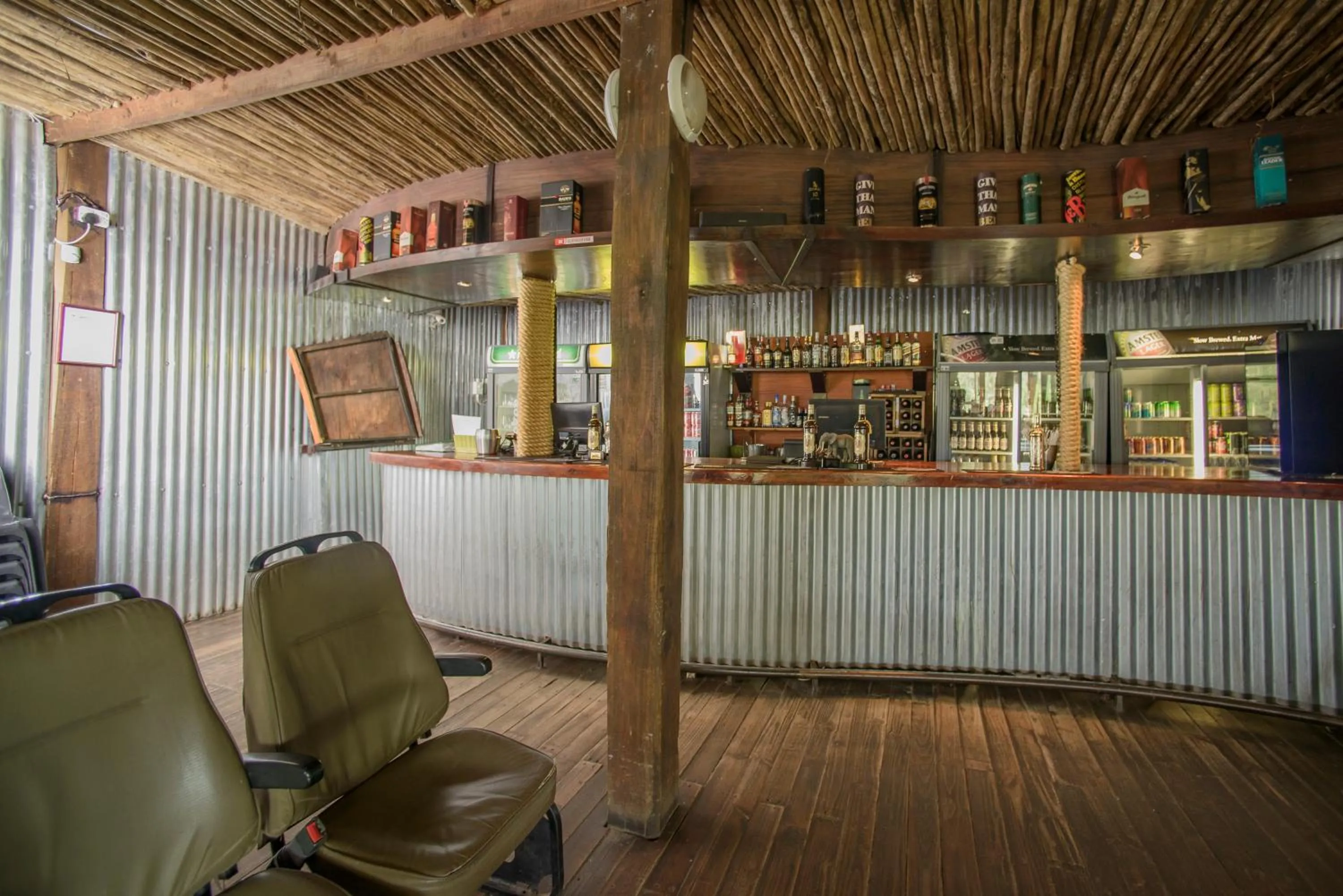 Lounge or bar in Nkambeni Safari Camp