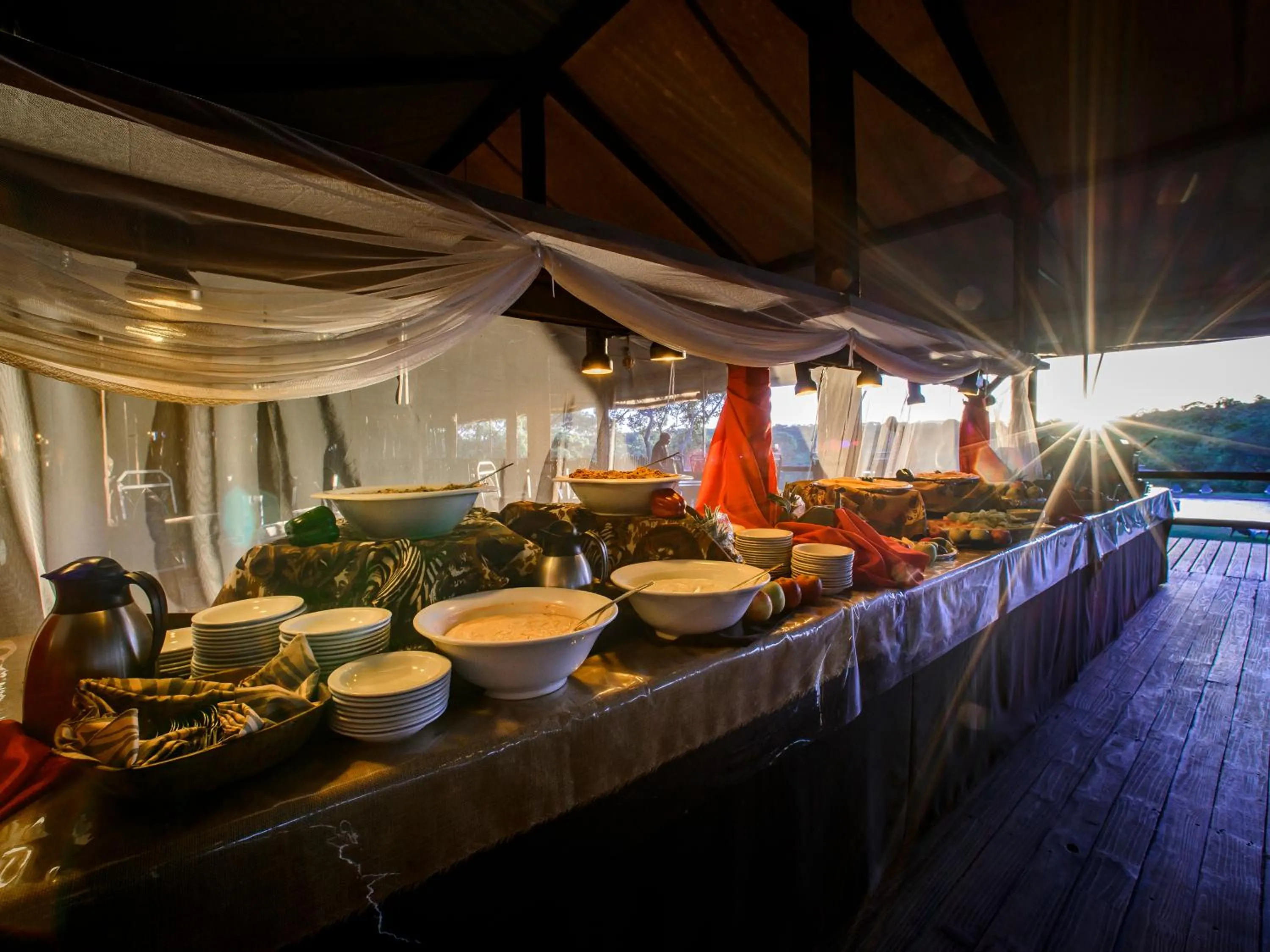 Breakfast in Nkambeni Safari Camp