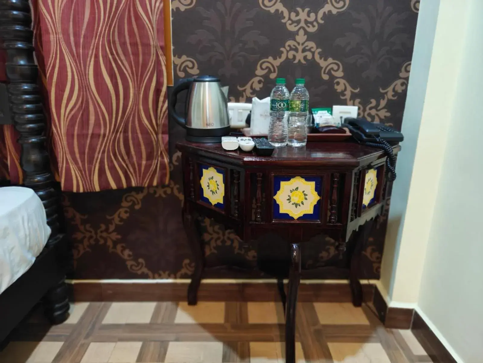 Bed in Chola Heritage Resort Bed in Chola Heritage Resort