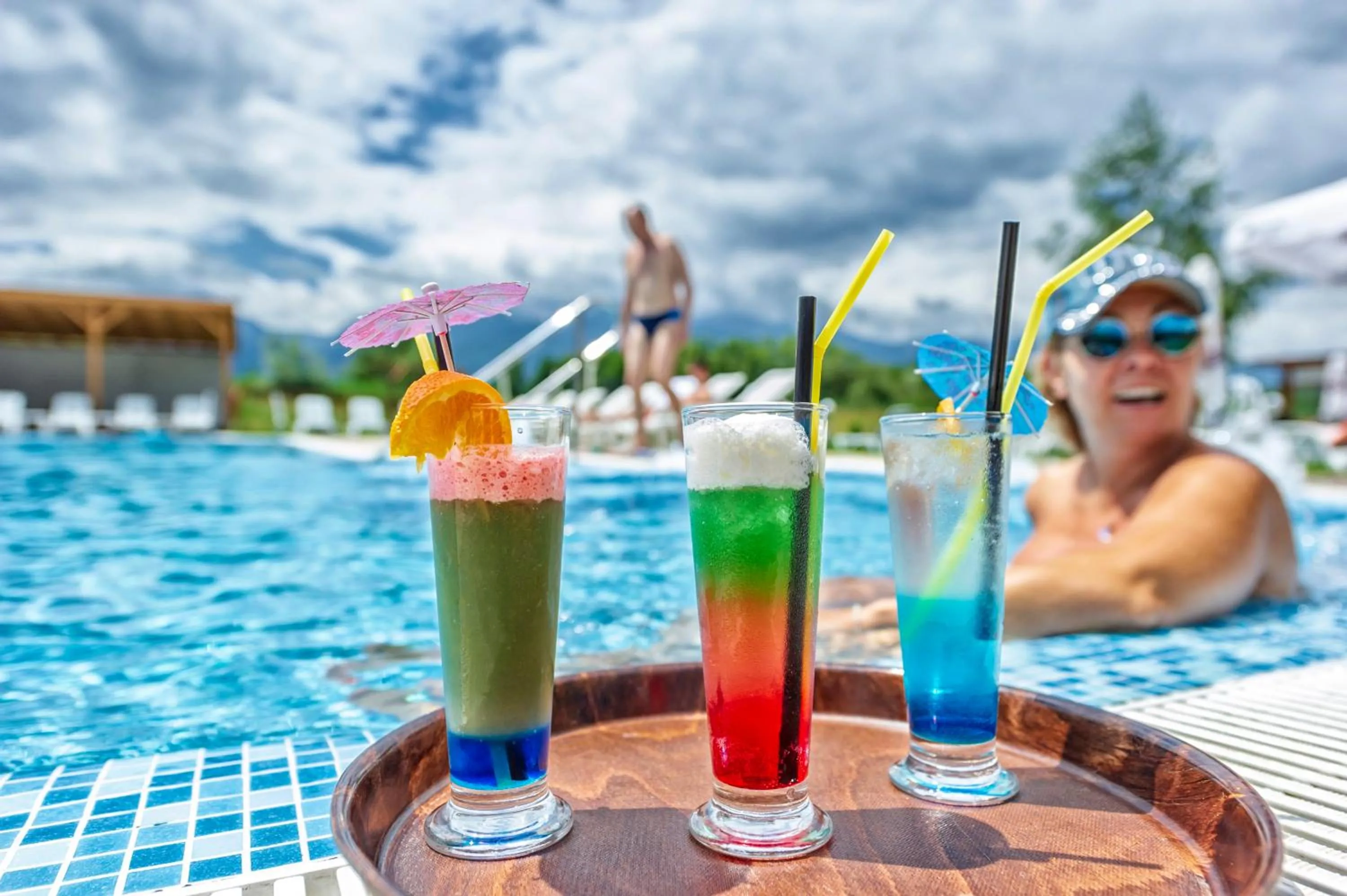 Pool view in Thermal Hotel Seven Seasons