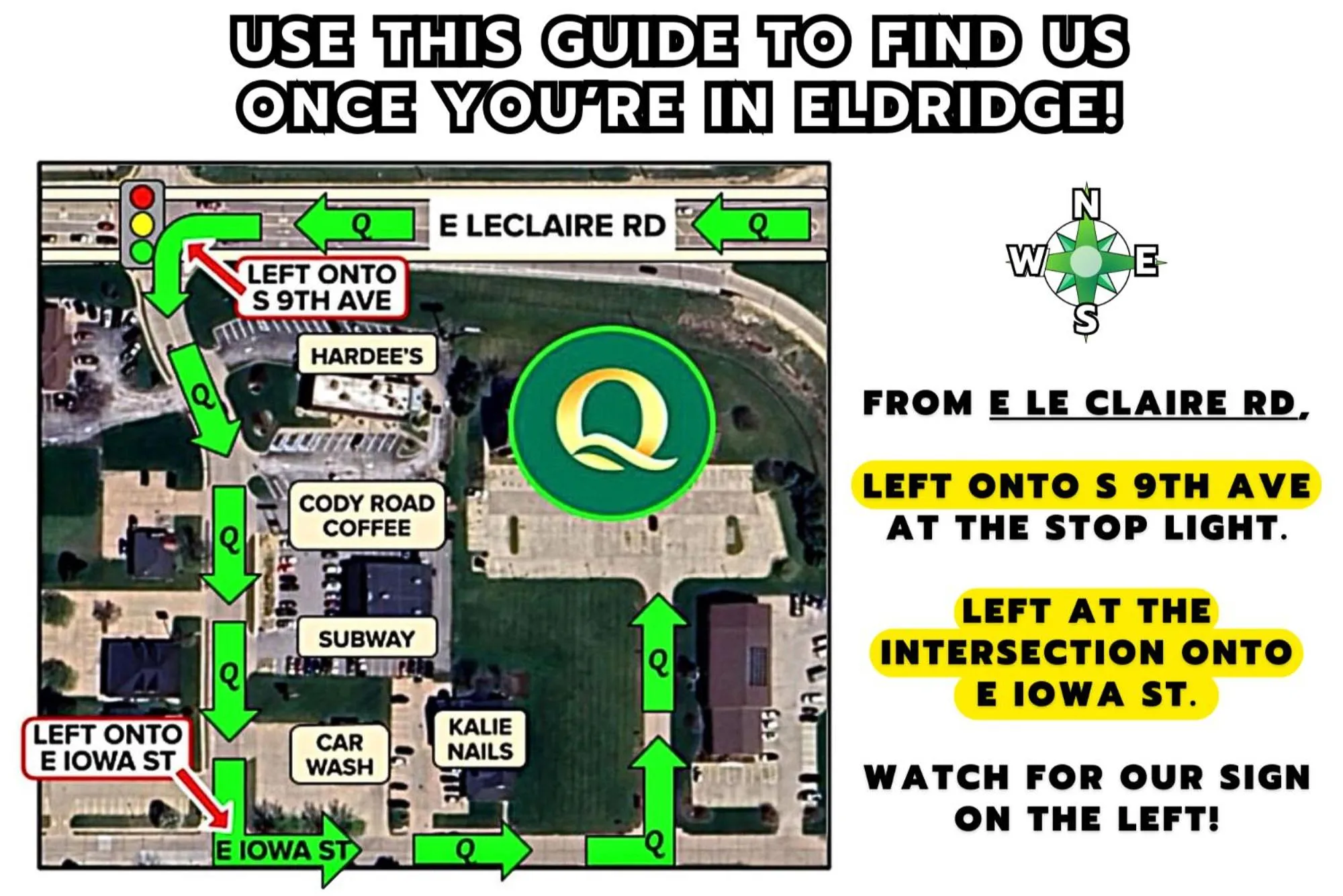 Bird's eye view in Quality Inn & Suites Eldridge Davenport North