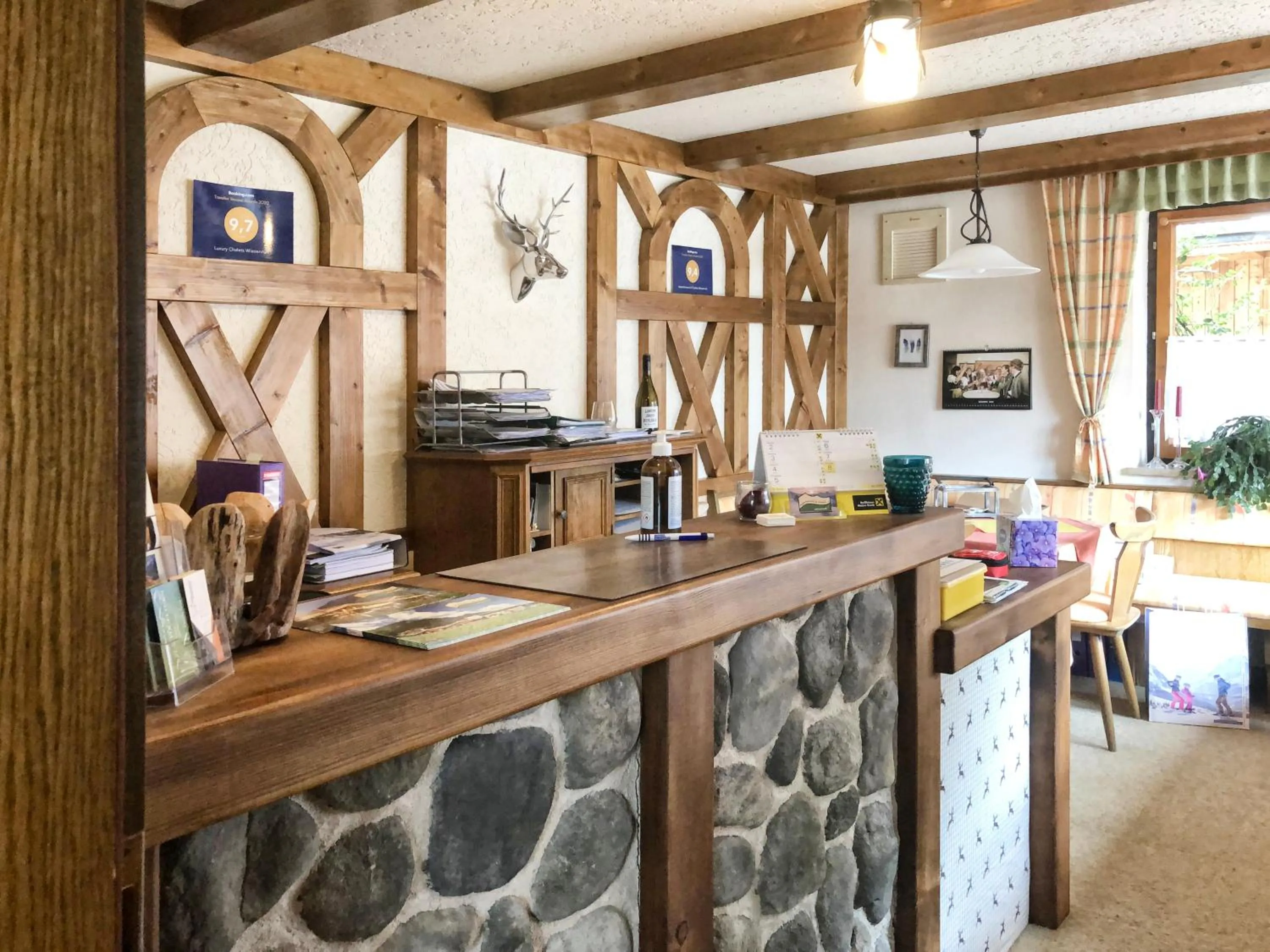 Lobby or reception in Luxury Chalets Wiesenruh