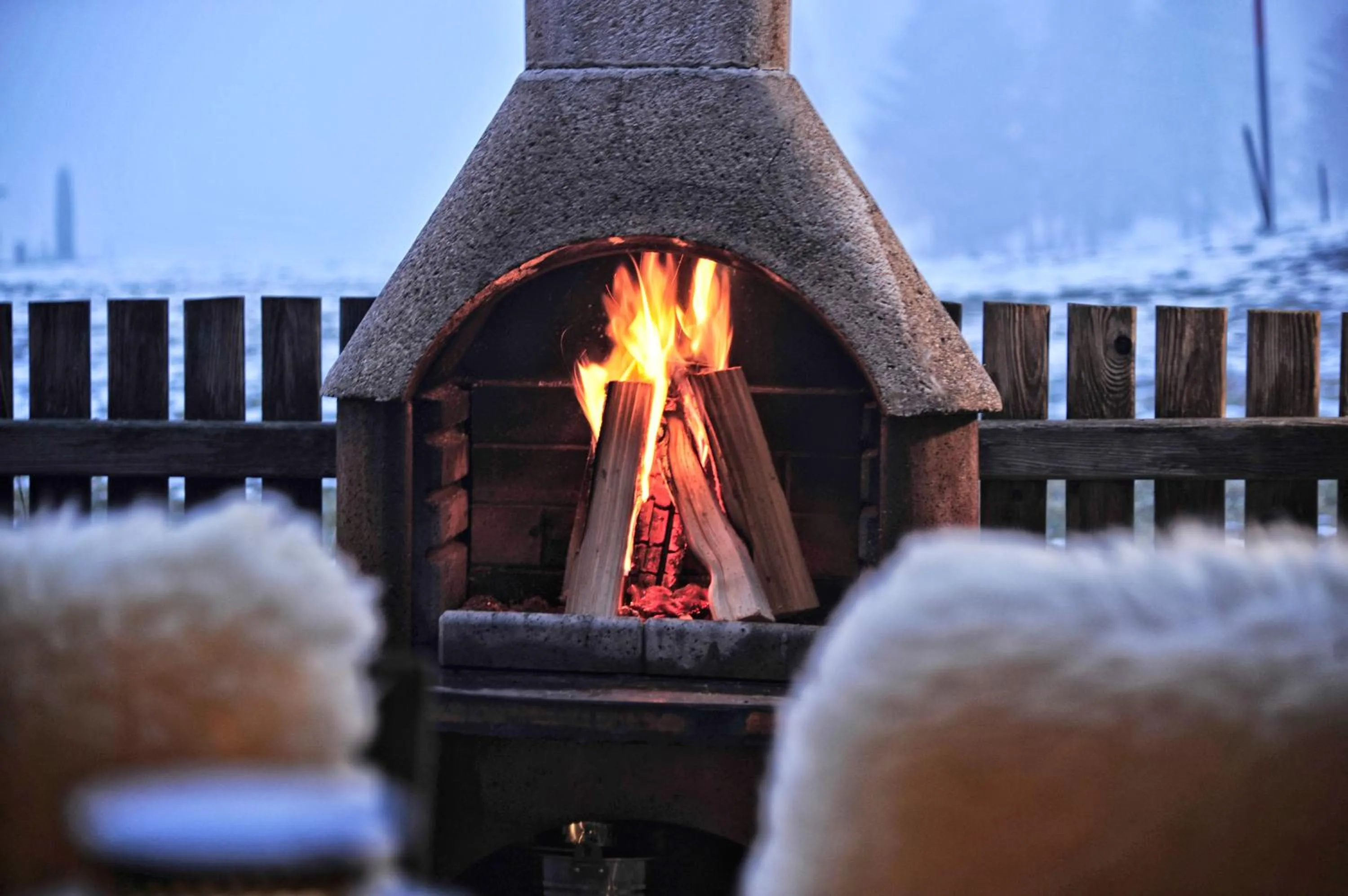 BBQ facilities in Luxury Chalets Wiesenruh