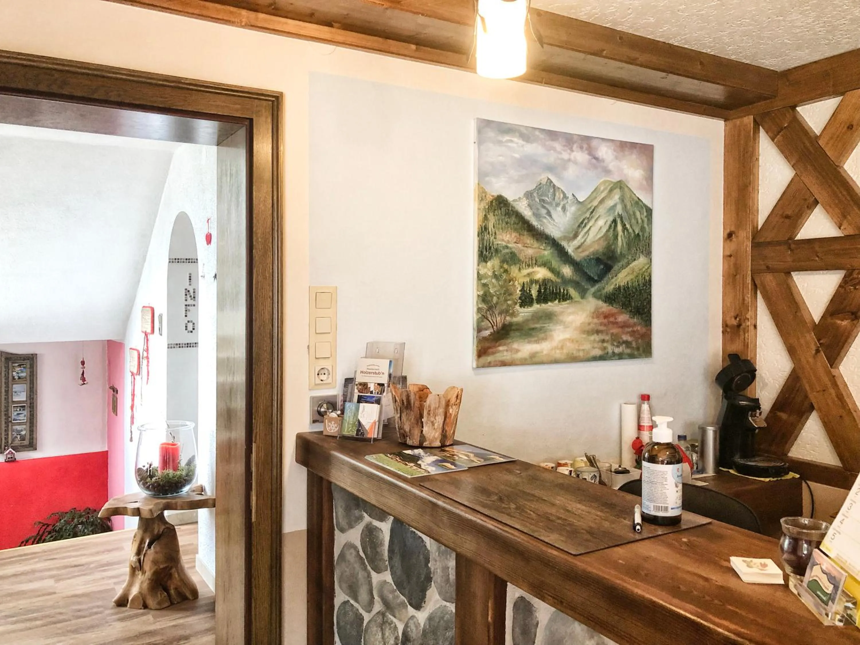 Lobby or reception in Luxury Chalets Wiesenruh