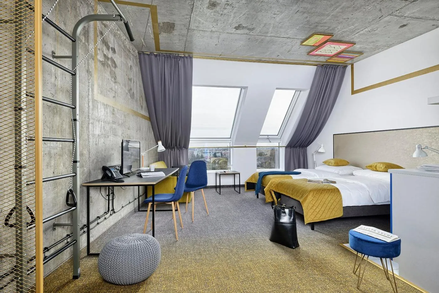 Photo of the whole room, Bed in Hotel Arche Geologiczna