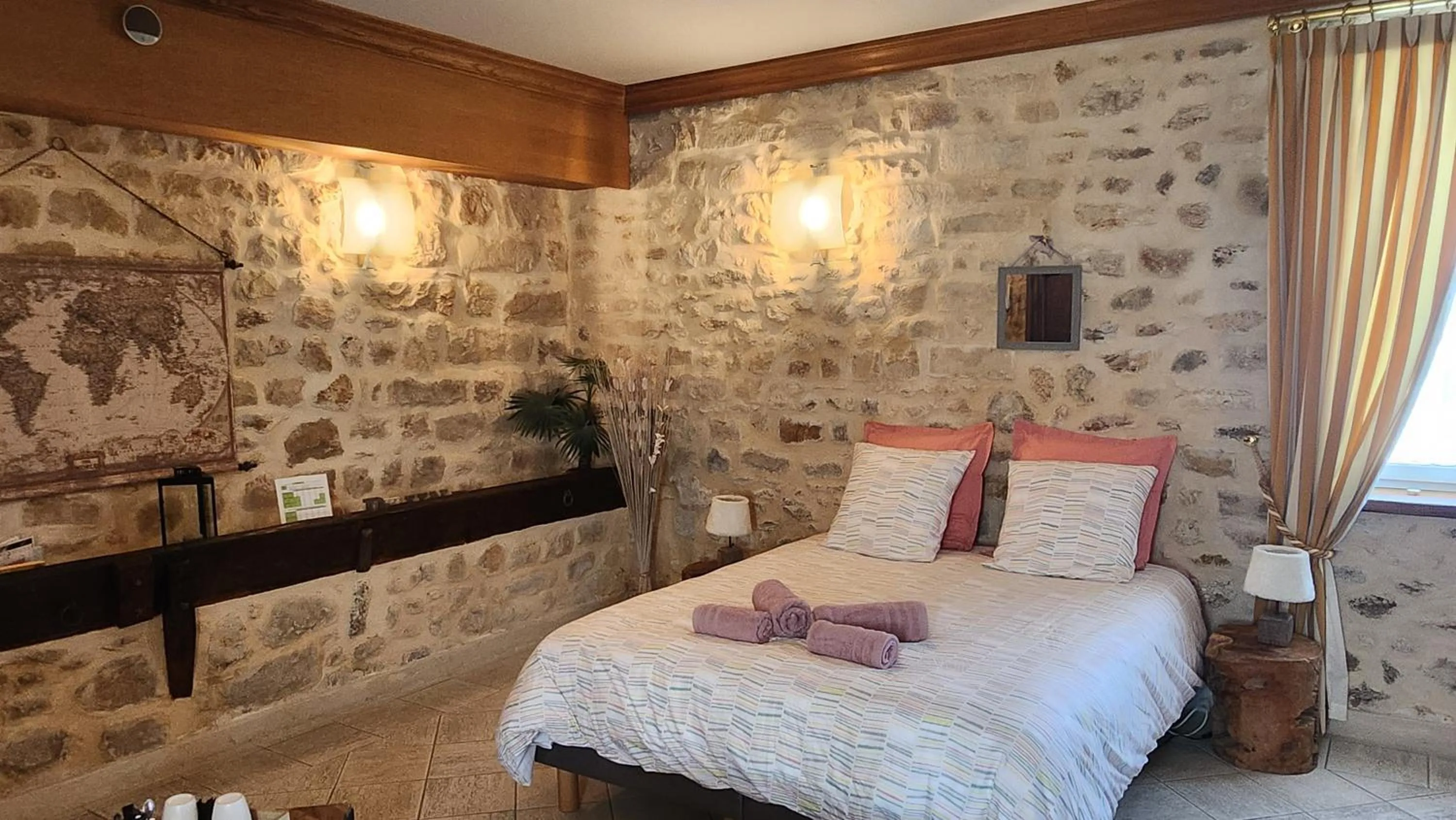 Bedroom, Bed in la ferme des ruelles