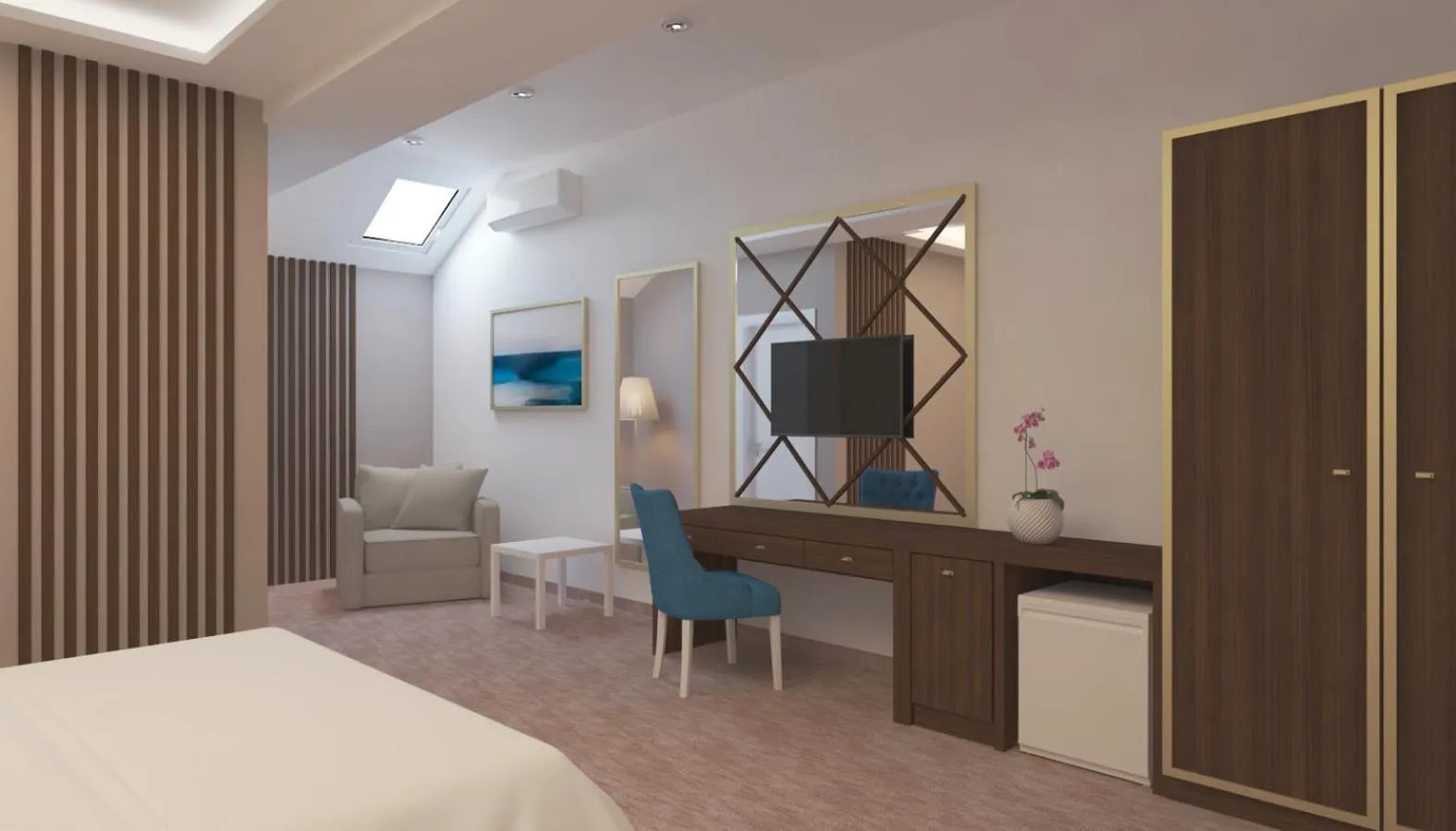 hair dresser, Bed in Luxury Rooms Skadarlija