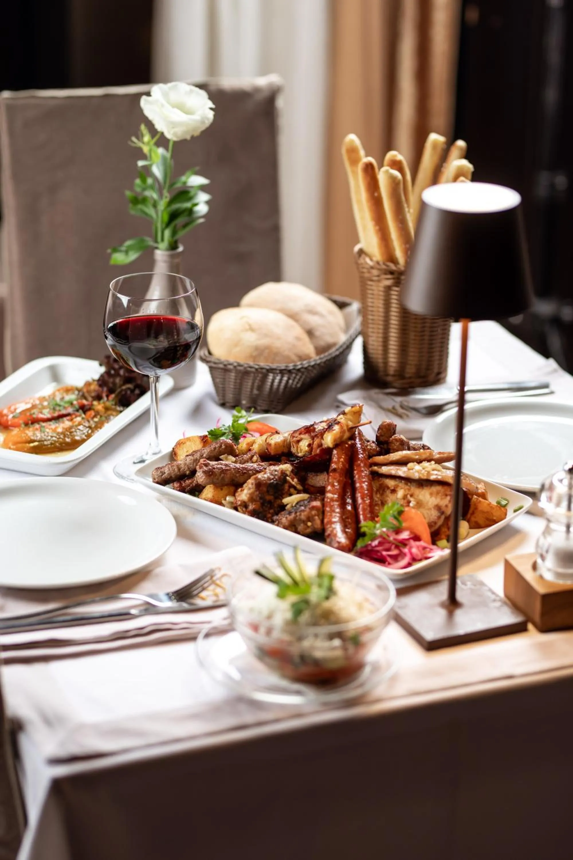 Food and drinks in Luxury Rooms Skadarlija