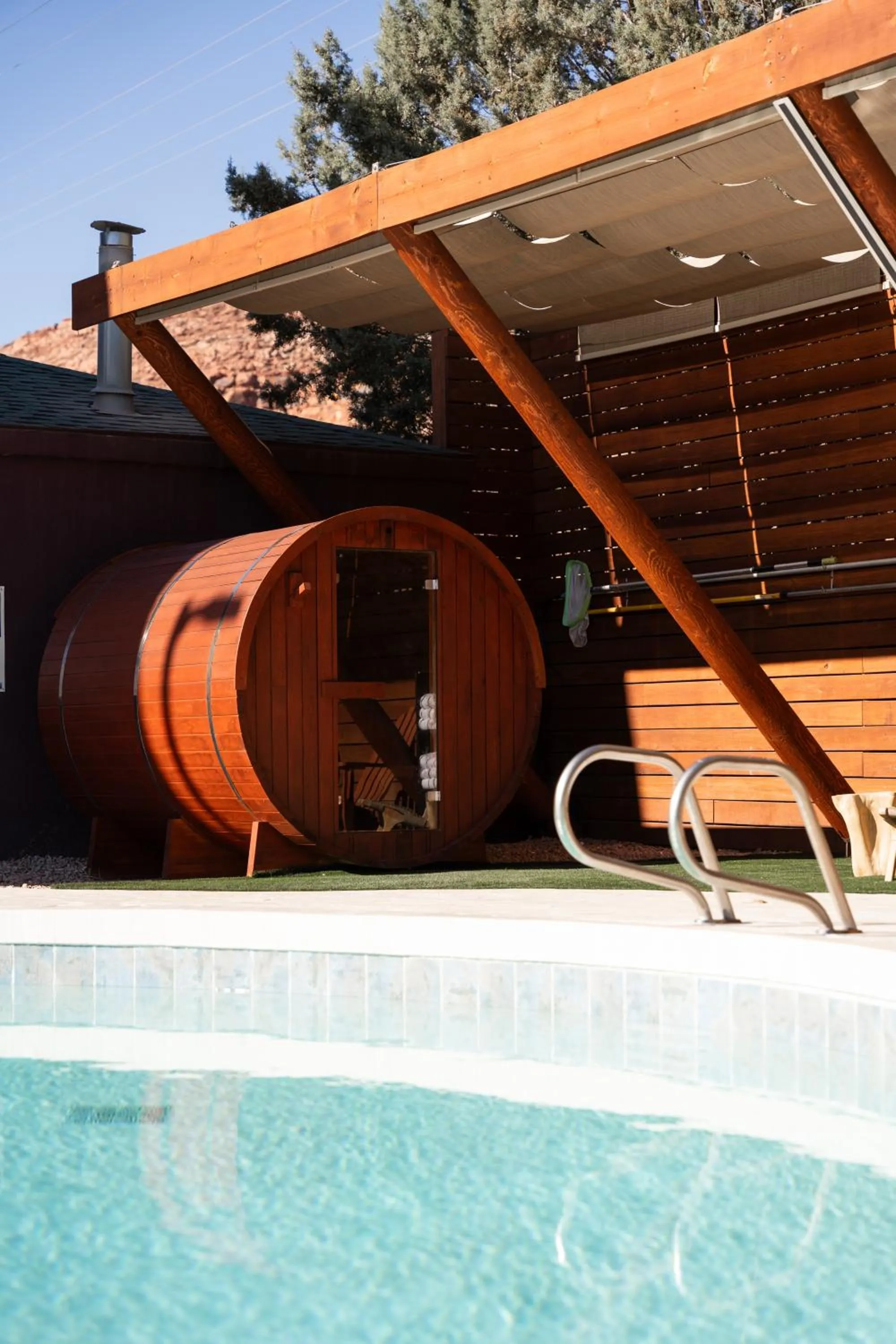 Sauna in Wolfe's Hotel Moab