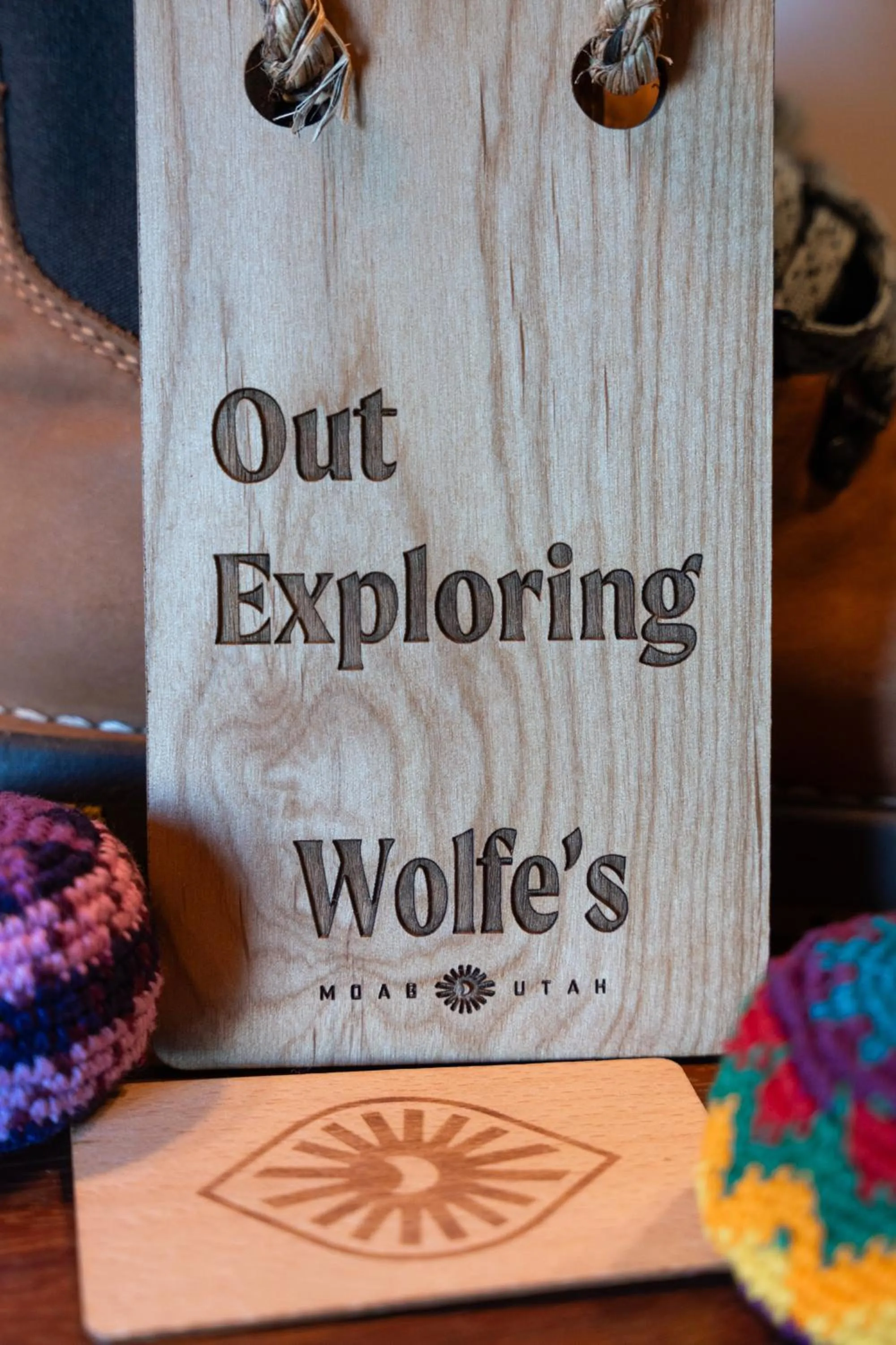 Decorative detail in Wolfe's Hotel Moab