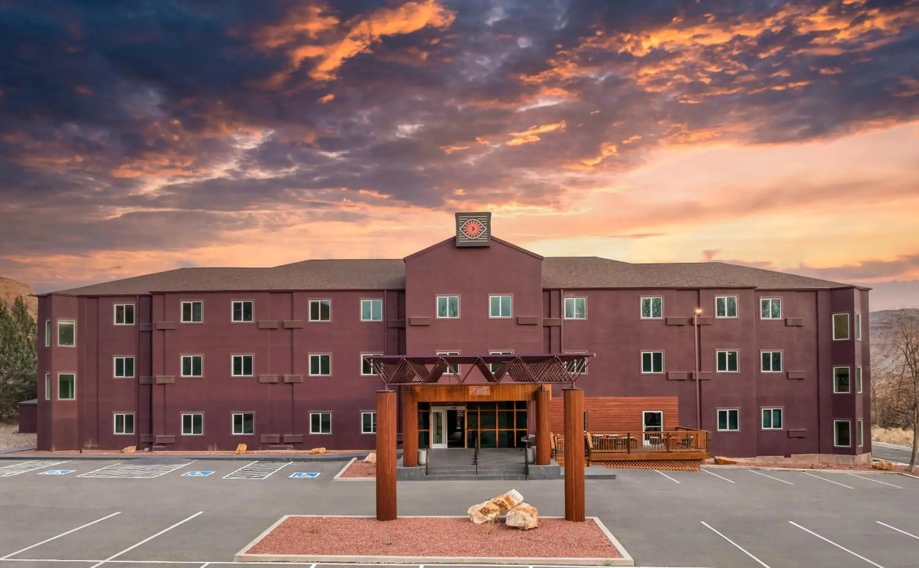 Property building in Wolfe's Hotel Moab Property building in Wolfe's Hotel Moab