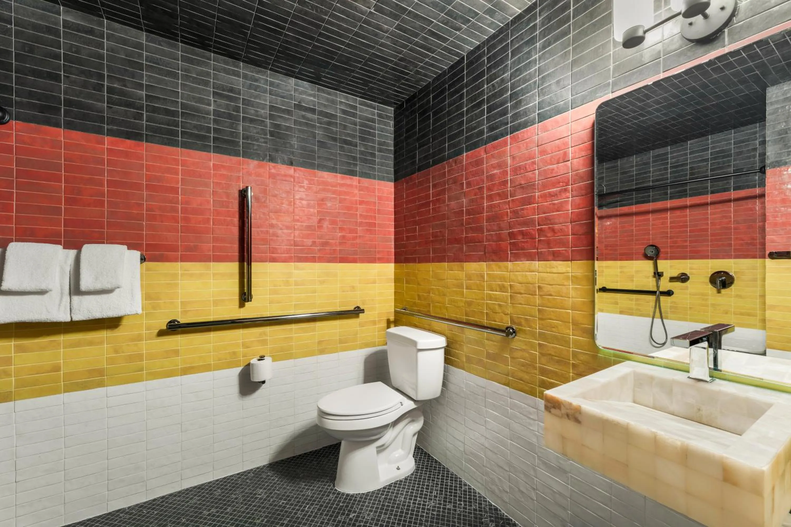 Bathroom in Wolfe's Hotel Moab