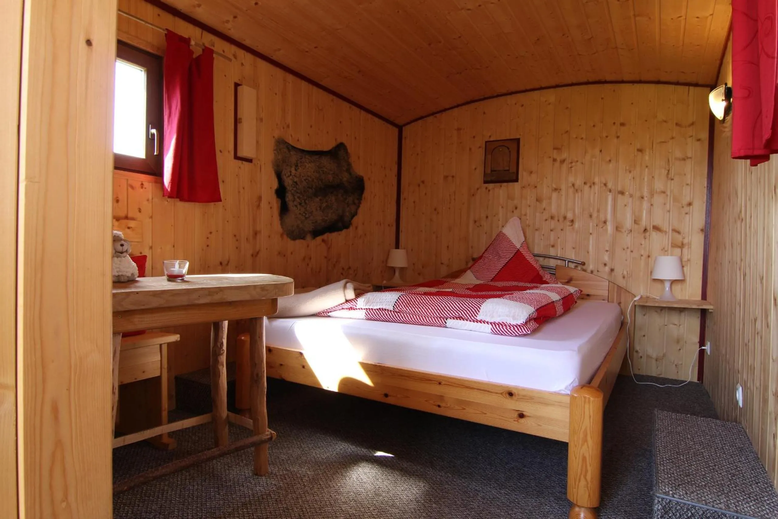 Seating area, Bed in Gästehaus Ermen