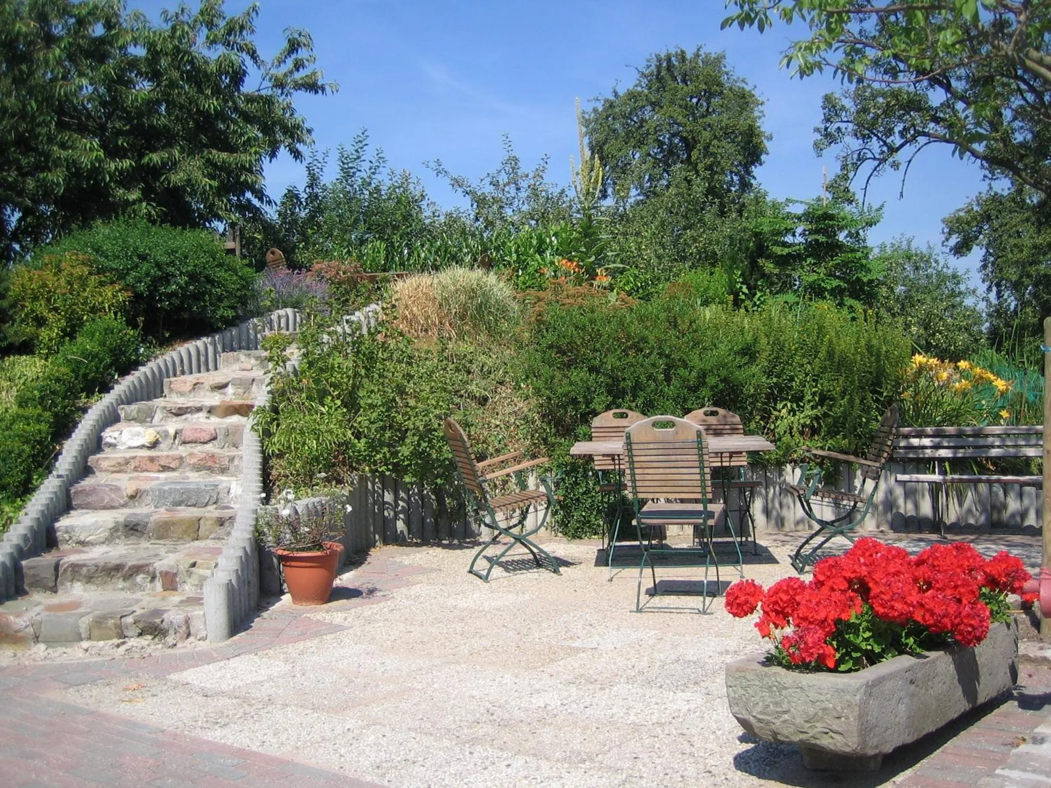 Patio in Gästehaus Ermen