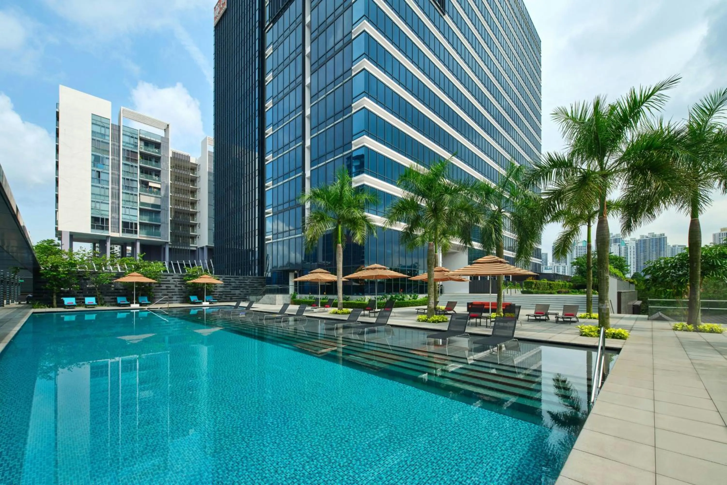 Swimming pool in Aloft Singapore Novena