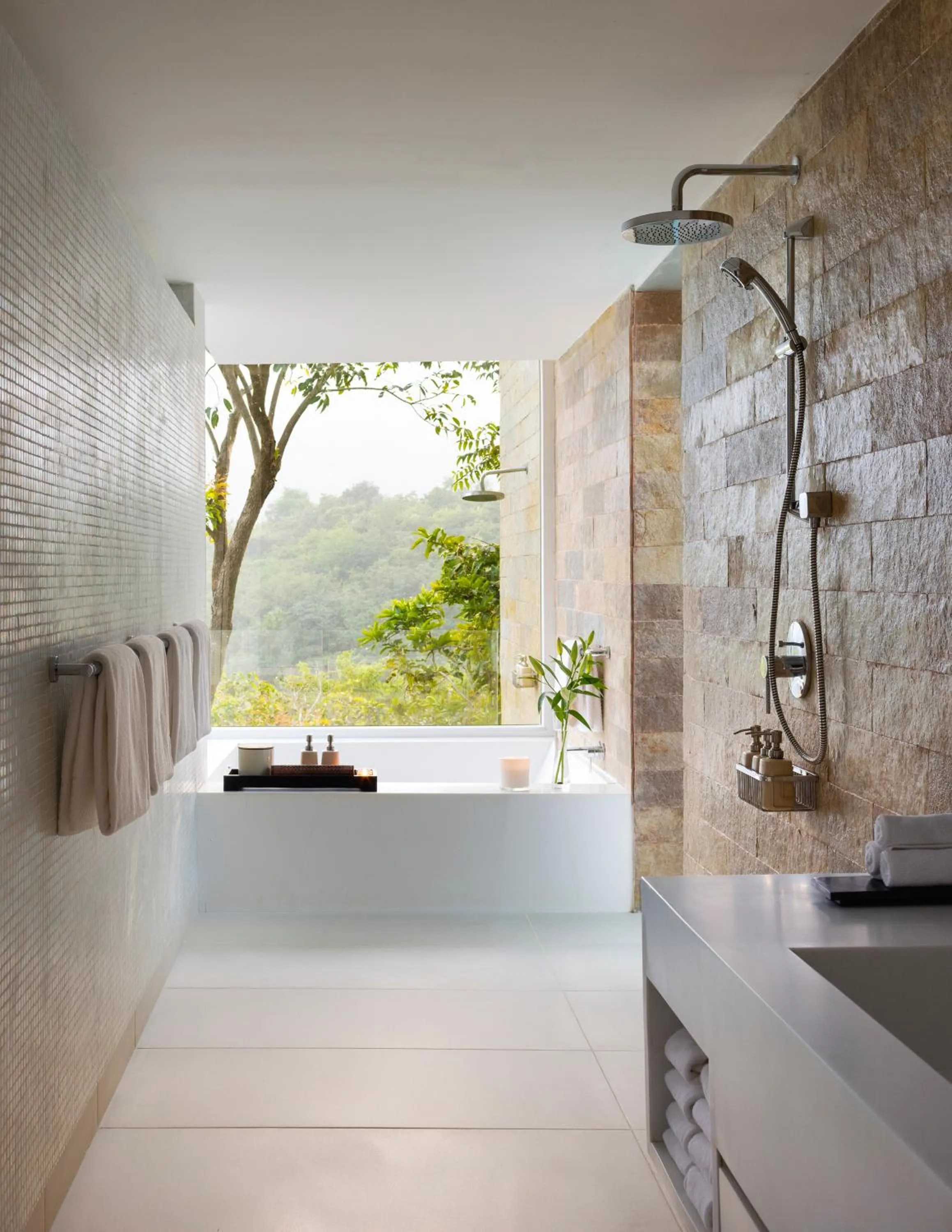 Bathroom in Dharana at Shillim All Inclusive Luxury Wellness Retreat